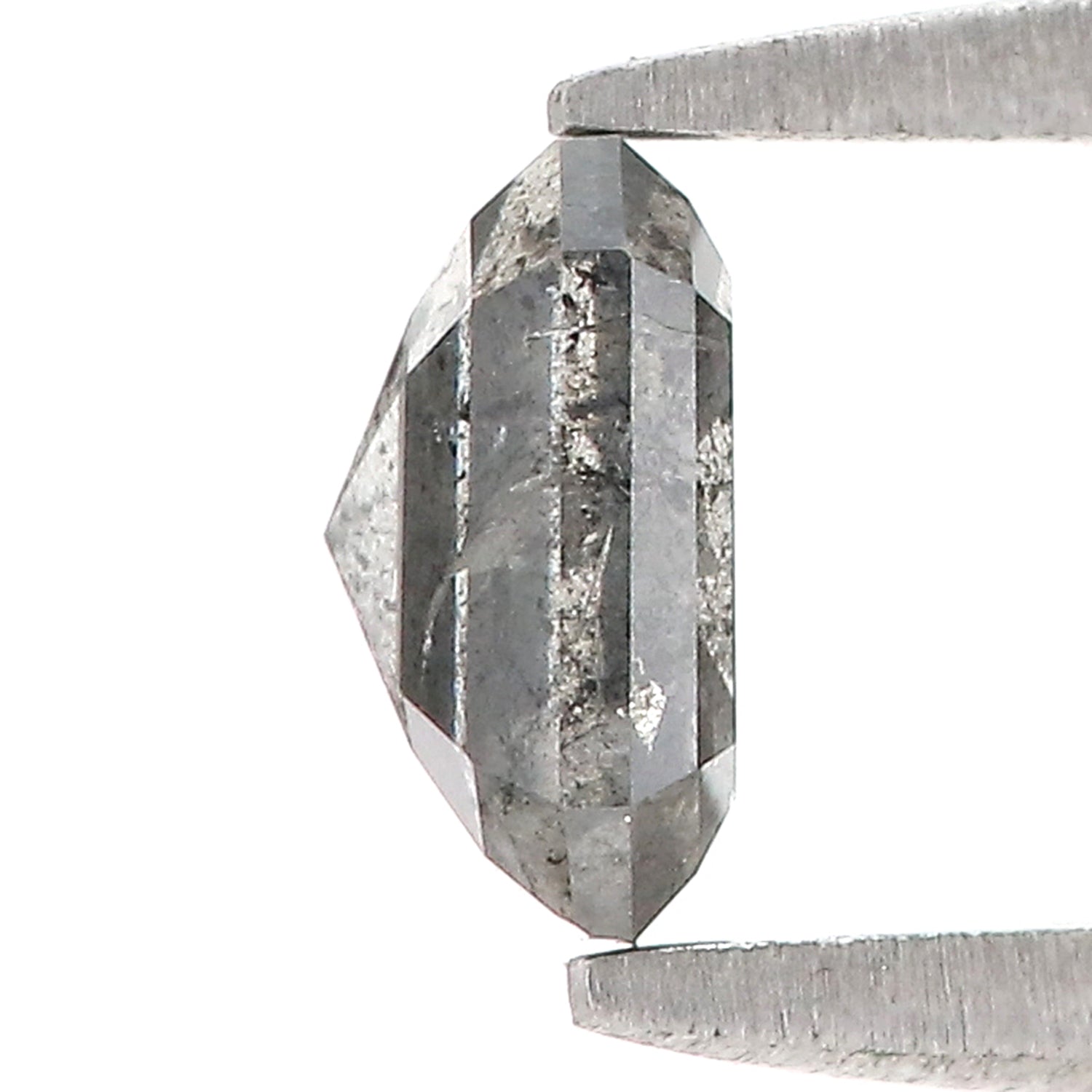 0.81 CT Natural Loose Emerald Diamond Salt And Pepper Diamond Natural Loose Diamond 5.70 MM Emerald Rose Cut Diamond Emerald Shape LQ8669