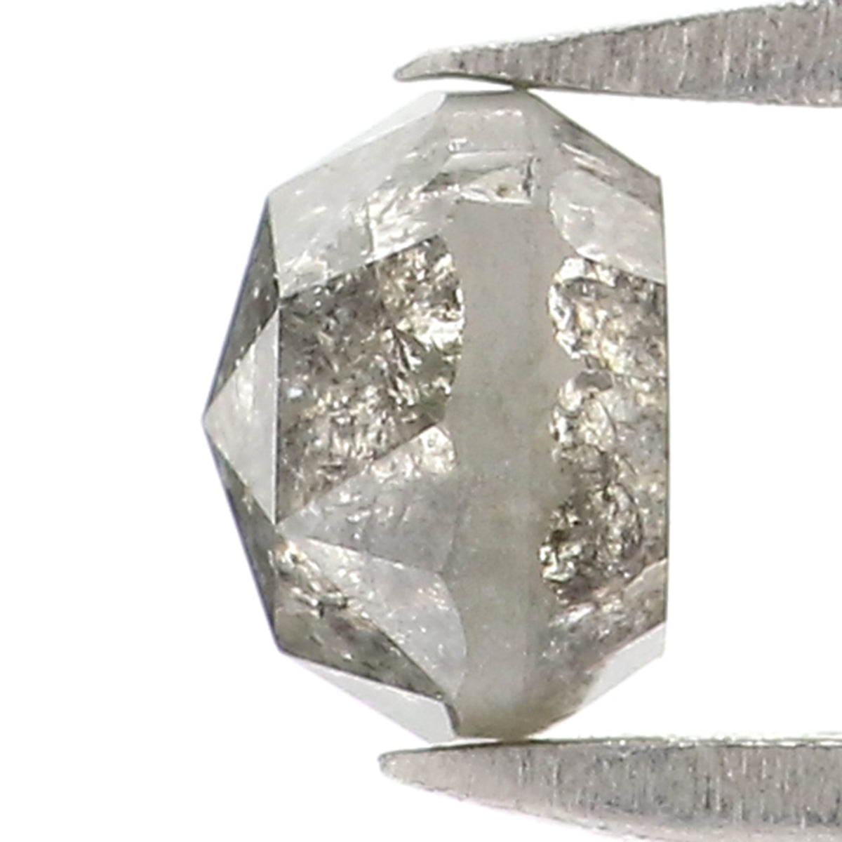 0.56 CT Natural Loose Round Rose Cut Diamond Salt And Pepper Round Diamond 4.40 MM Natural Loose Black Grey Color Rose Cut Diamond LQ2808