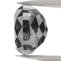 Natural Loose Cushion Diamond, Salt And Pepper Diamond, Natural Loose Diamond, Cushion Rose Cut Diamond, 2.66 CT Cushion Shape Diamond L2835