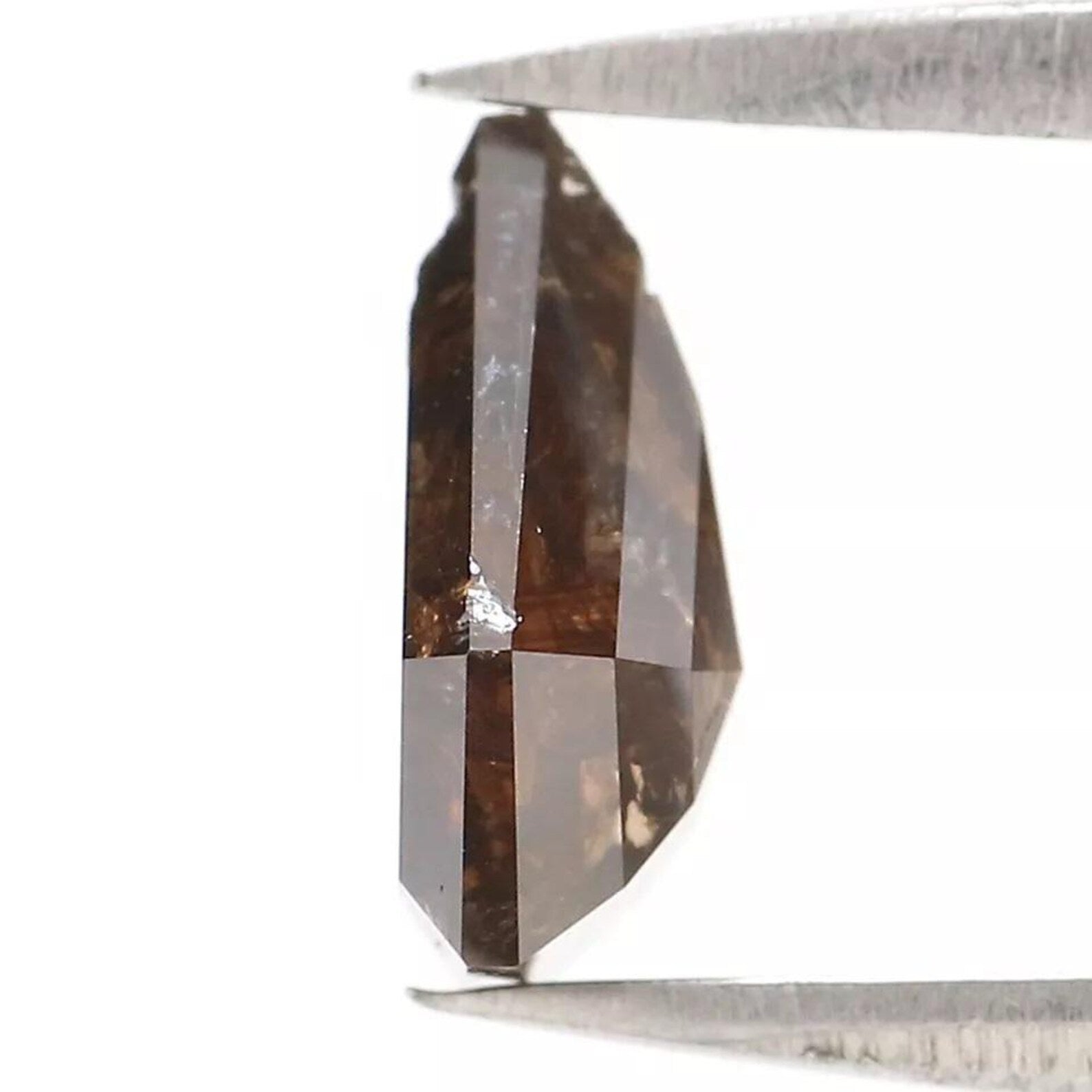 1.39 CT Natural Loose Shield Diamond Brown Color Shield Cut Diamond 8.60 MM Natural Loose Diamond Brown Color Shield Rose Cut Diamond QN8853