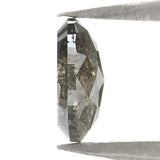 Natural Loose Oval Diamond, Salt And Pepper Oval Diamond, Natural Loose Diamond, Oval Rose Cut Diamond, 0.68 CT Oval Shape Diamond L2949