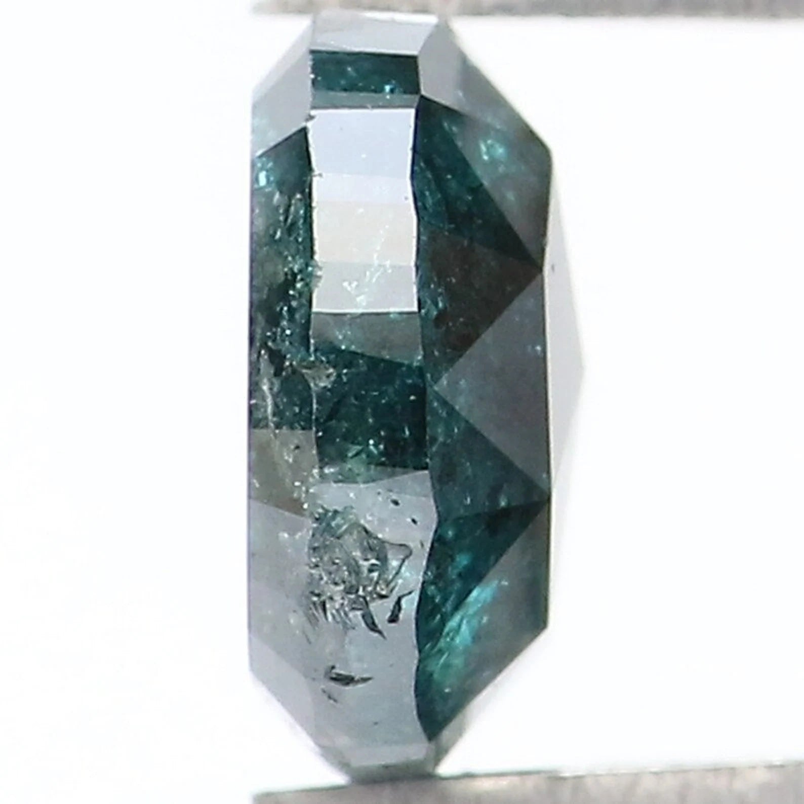 0.98 CT Natural Loose Oval Diamond Blue Color Oval Shape Diamond 6.30 MM Natural Loose Diamond Blue Color Oval Shape Rose Cut Diamond NQ9077