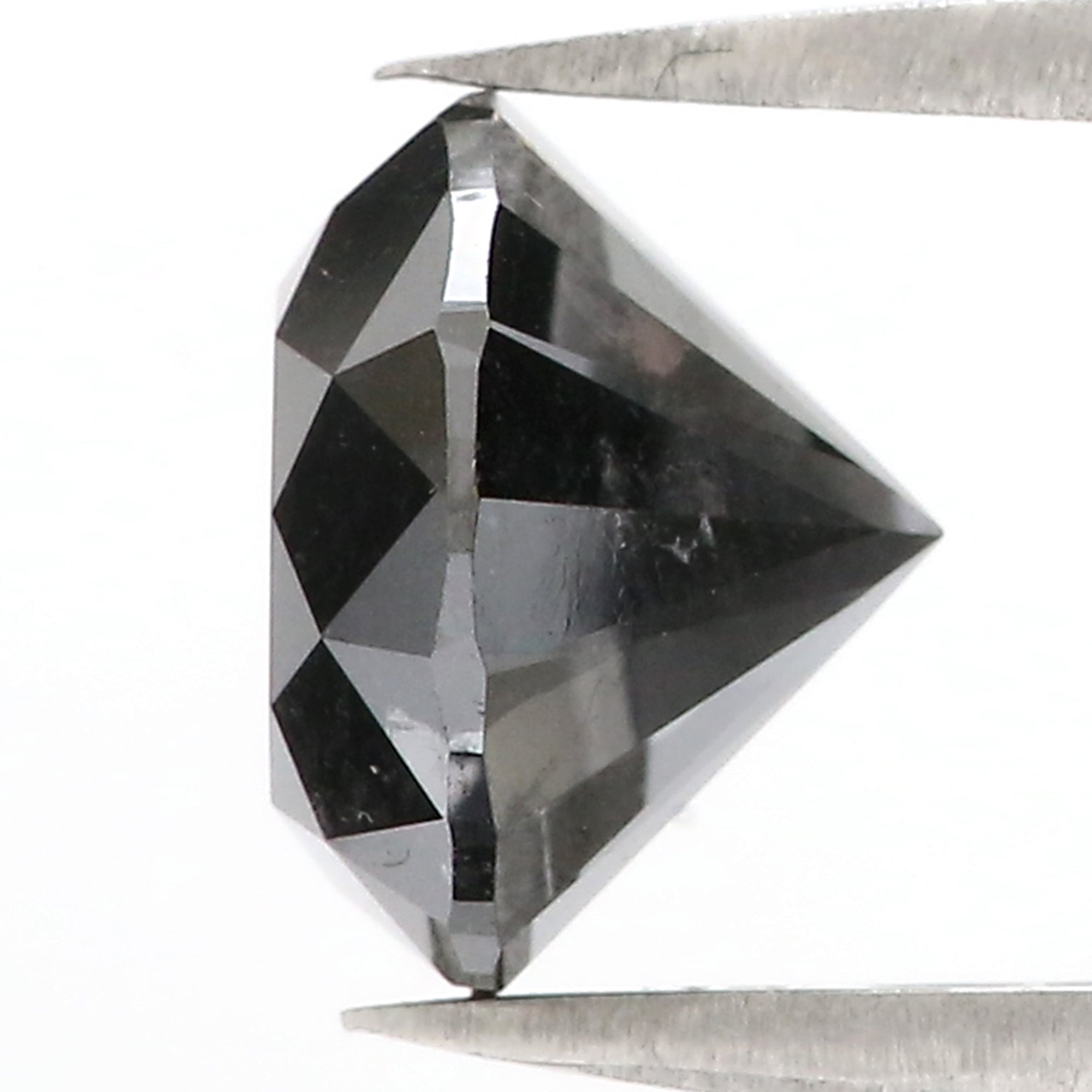 3.76 Ct Natural Loose Round Diamond Black Color Round Diamond 9.30 MM Natural Loose Diamond Black Color Round Brilliant Cut Diamond QL8487