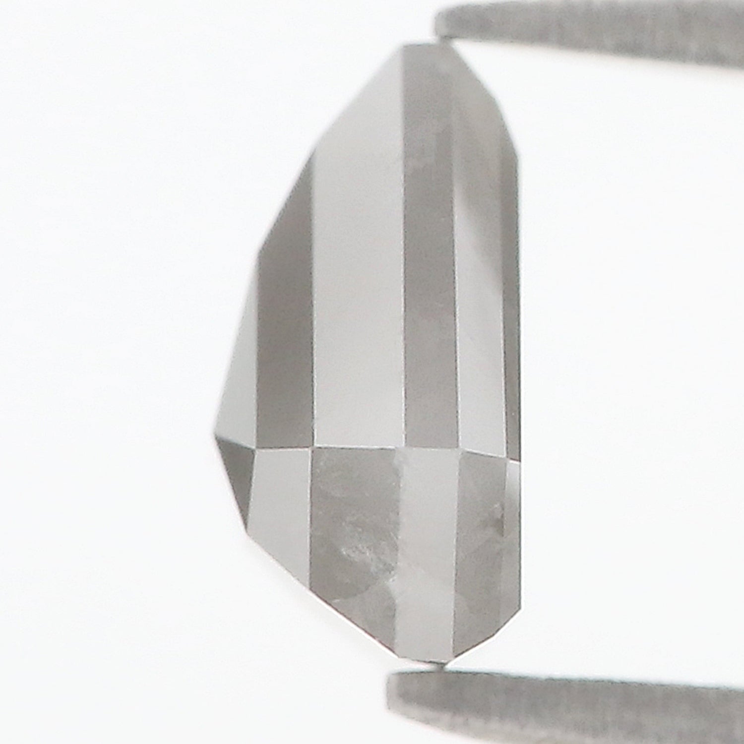 2.35 Ct Natural Loose Shield Diamond Gray Color Shield Cut Diamond 7.90 MM Natural Loose Diamond Gray Color Shield Rose Cut Diamond QL906