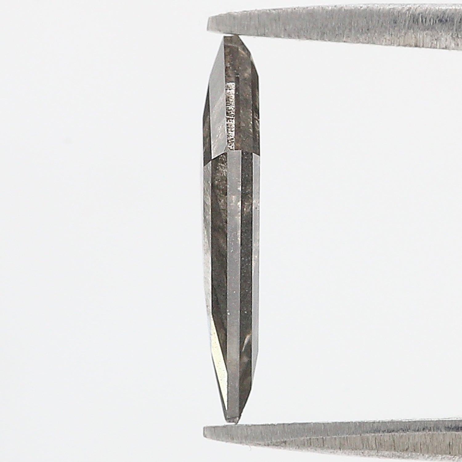 1.34 CT Kite Rose Cut Salt And Pepper Lab Grown 13.70 MM Loose Diamond CVD Fancy Black Grey Color Lab Created Antique Cut Diamonds N2642