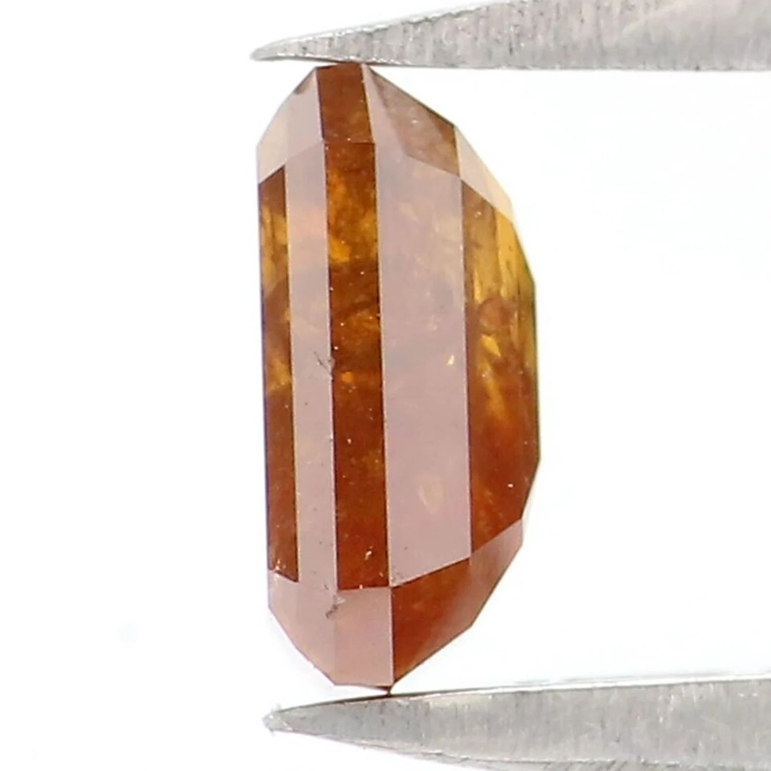 0.73 CT Natural Loose Emerald Shape Diamond Brown Color Emerald Cut Diamond 5.95 MM Natural Loose Brown Color Emerald Rose Cut Diamond NQ988