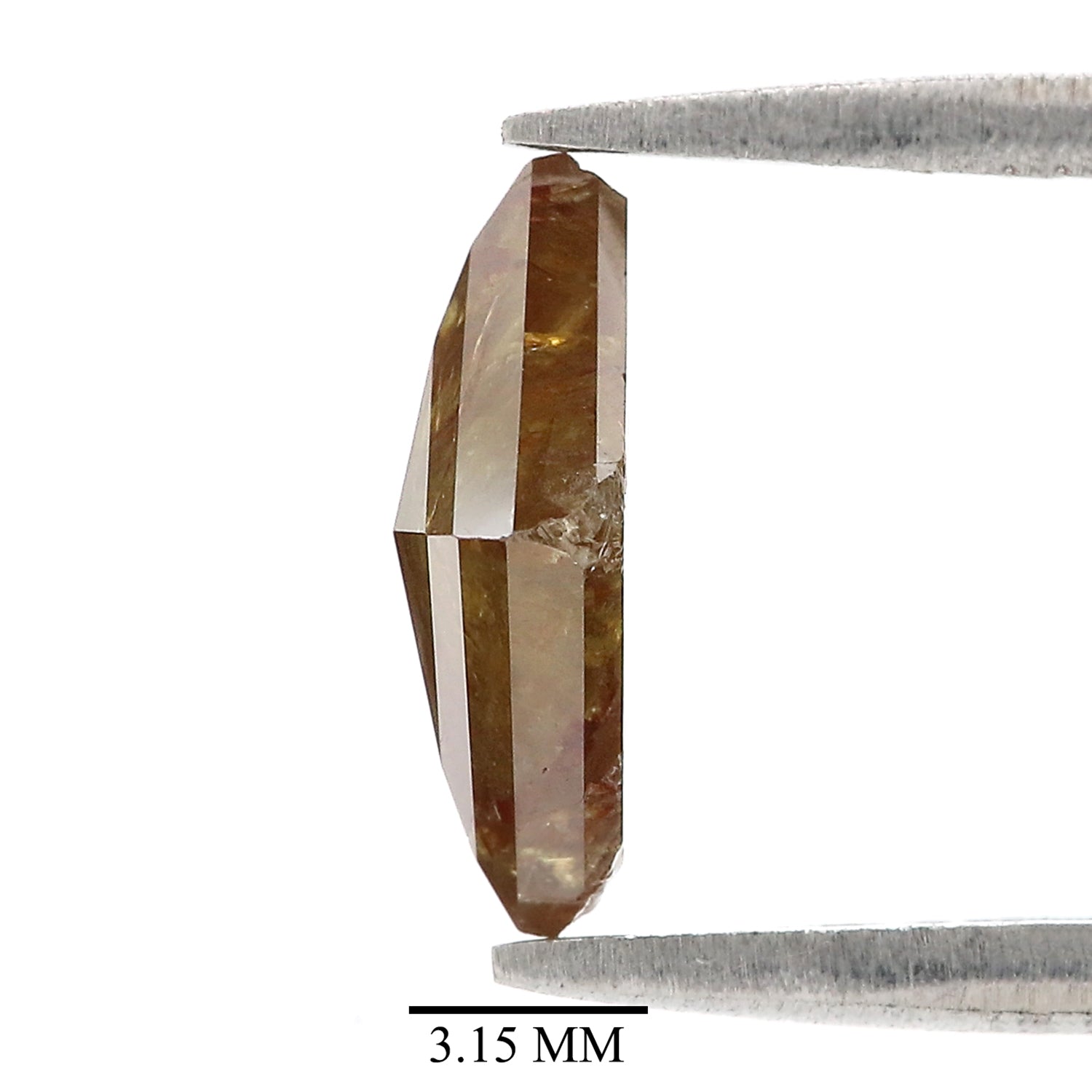 Natural Kite Cut Brown Color Diamond 2.14 CT Loose Kite Rose Cut Brown Color Stone 7.65 MM Rustic Diamond For Custom Engagement Ring L3656