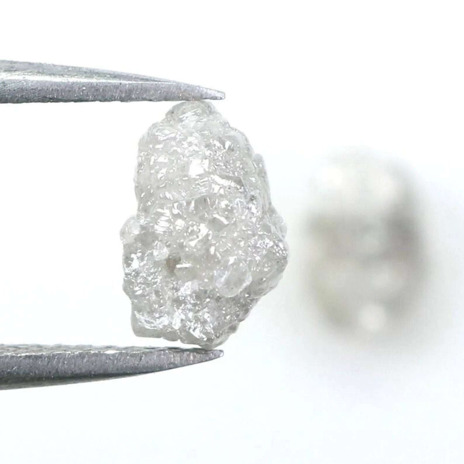 2.79 CT Natural Loose Rough Shape Diamond Grey Color Irregular Cut Diamond 7.15 MM Natural Loose Diamond Rough Shape Uncut Diamond NQ946