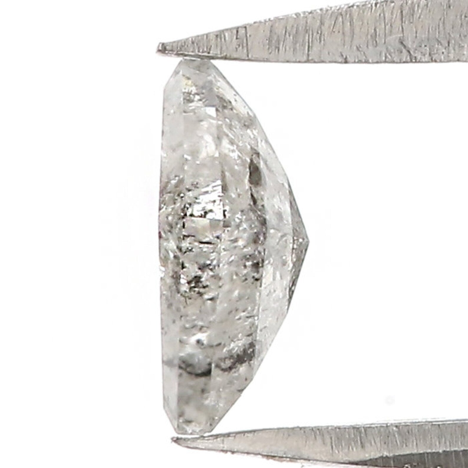 0.48 CT Natural Loose Kite Shape Diamond Salt And Pepper Kite Shape Diamond 6.25 MM Natural Black Grey Color Kite Rose Cut Diamond NQ2495