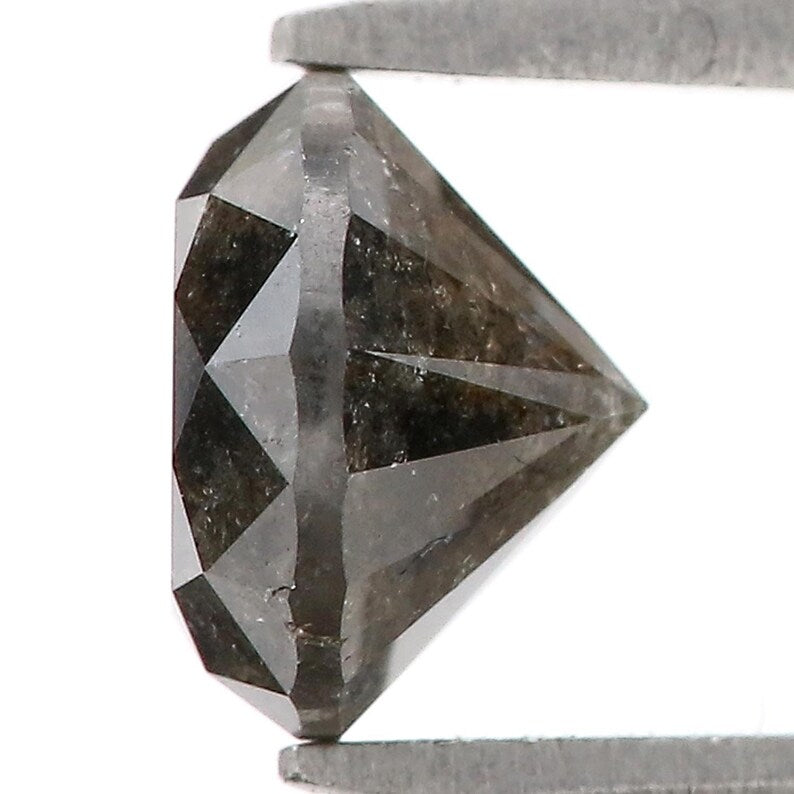 1.78 Ct Natural Loose Round Shape Diamond Black Color Cut Diamond 7.15 MM Natural Diamond Black Color Round Brilliant Cut Diamond NQ515