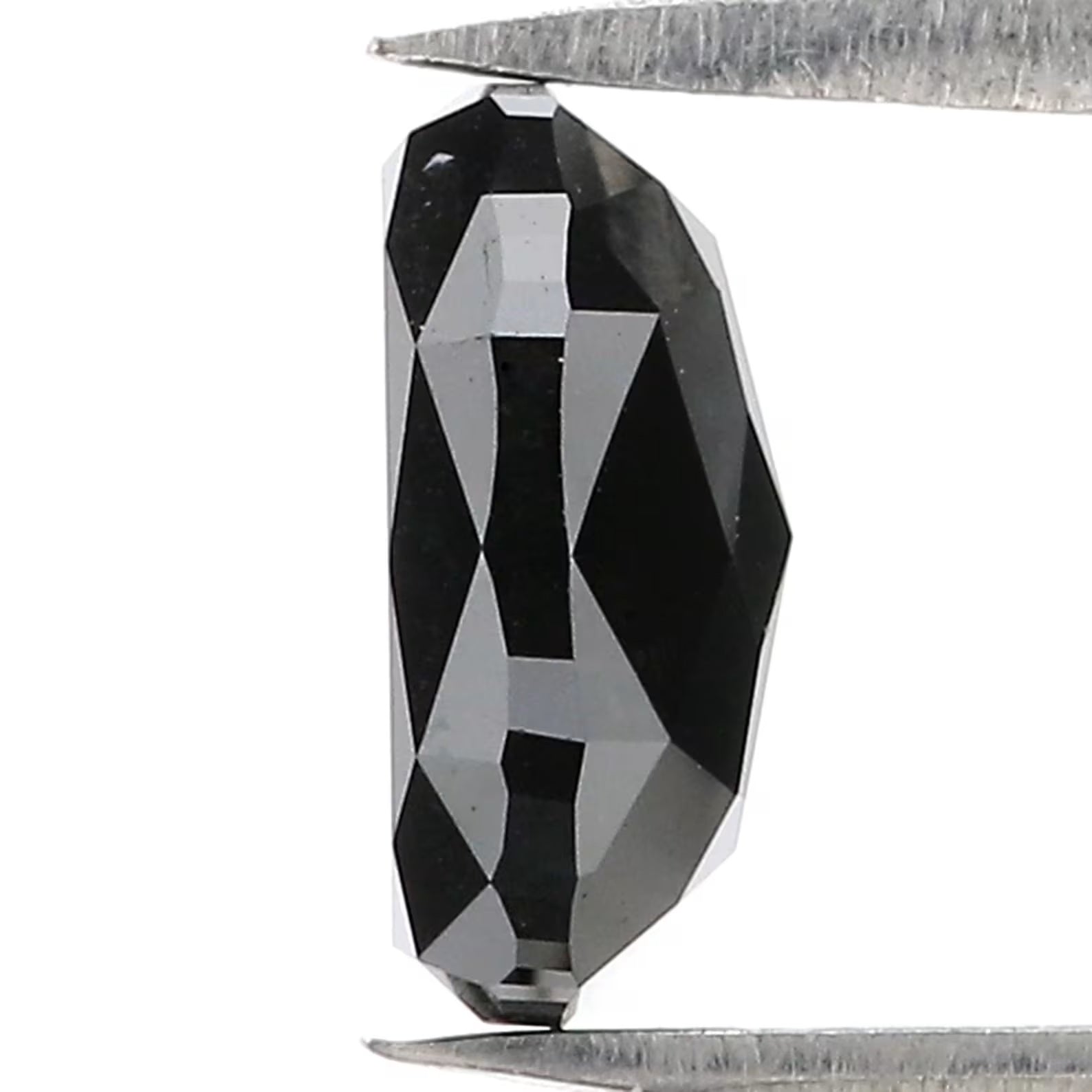 1.94 Ct Natural Loose Oval Shape Diamond Black Color Oval Cut Diamond 9.15 MM Natural Loose Diamond Black Oval Shape Rose Cut Diamond KDN375