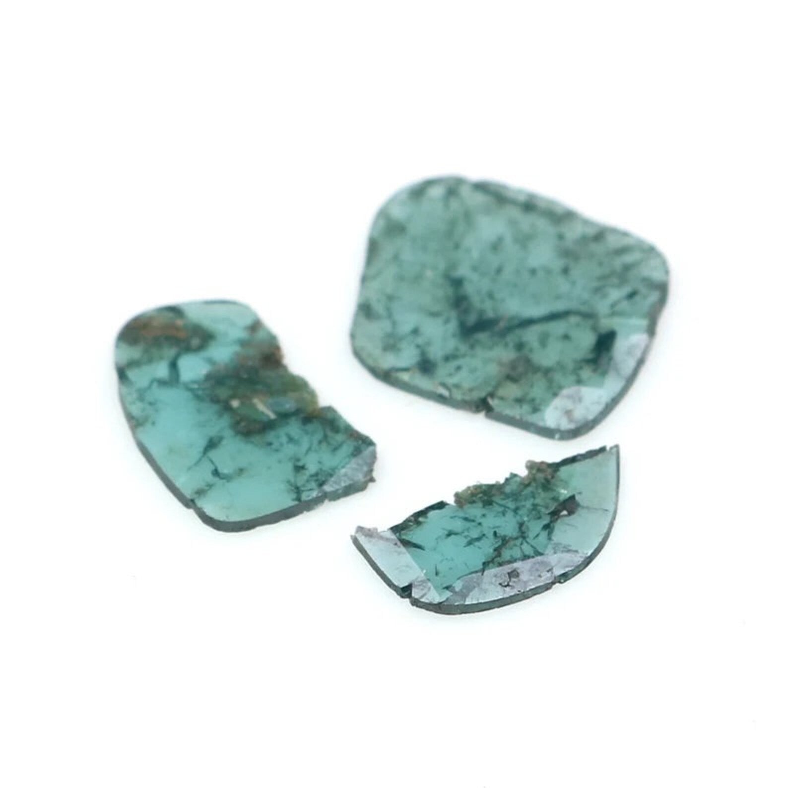 1.29 Ct Natural Loose Slice Shape Diamond Blue Color Slice Cut Diamond 8.35 MM Natural Loose Diamond Blue Color Irregular Cut Diamond NQ1272