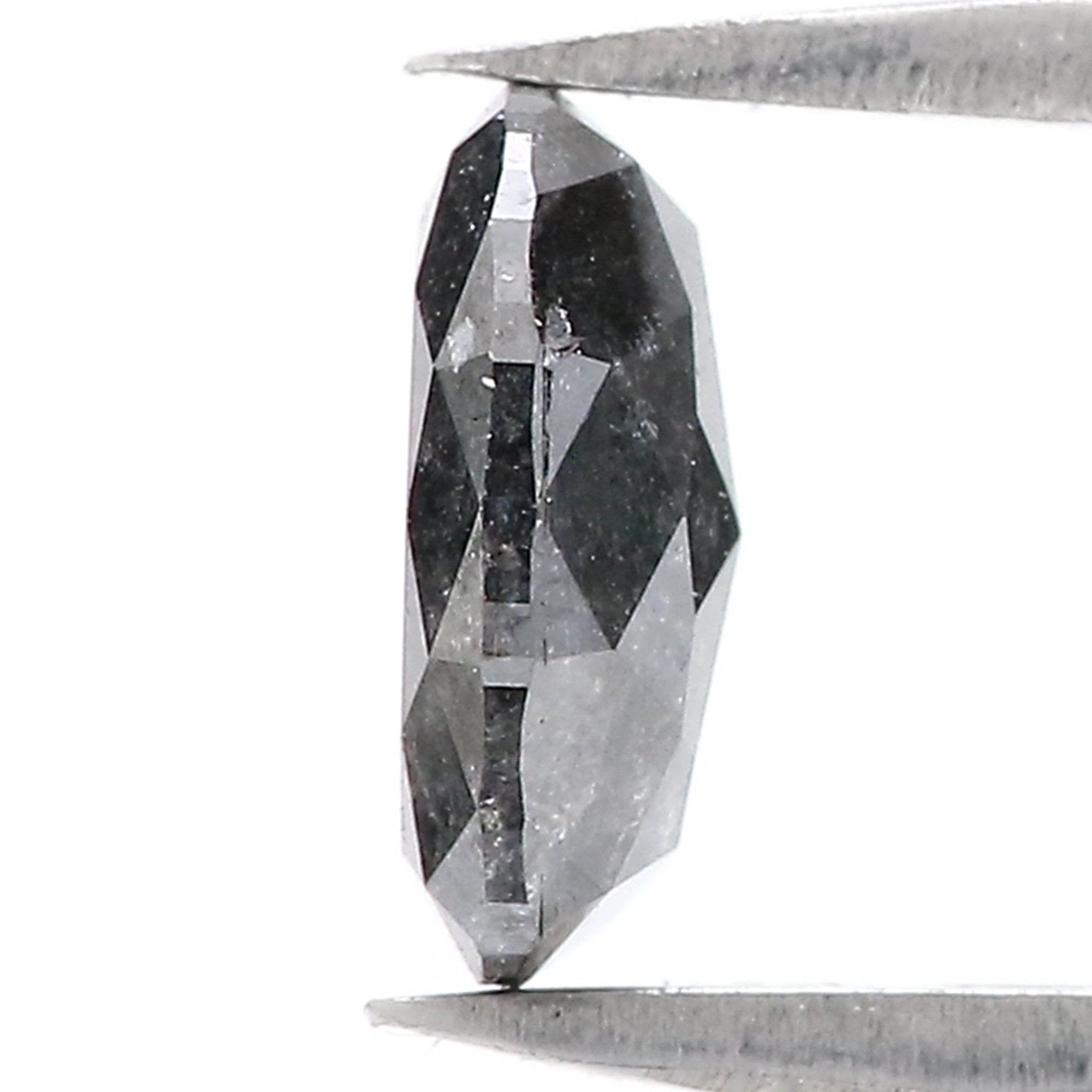 1.39 Ct Natural Loose Oval Shape Diamond Salt And Pepper Oval Cut Diamond 8.25 MM Natural Loose Diamond Oval Shape Rose Cut Diamond QL3100