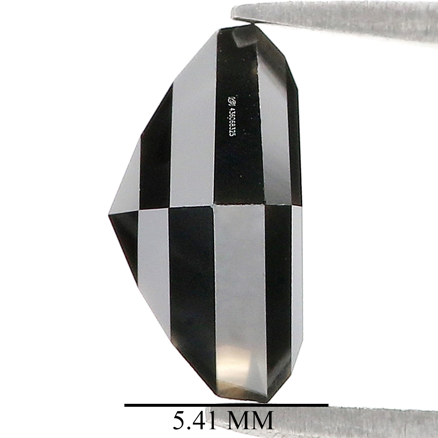 IGI Certified Natural Loose Princess Cut Diamond 3.07 CT Loose Fancy Black Color 7.50 MM Kite Diamond For Custom Engagement Ring QL8662
