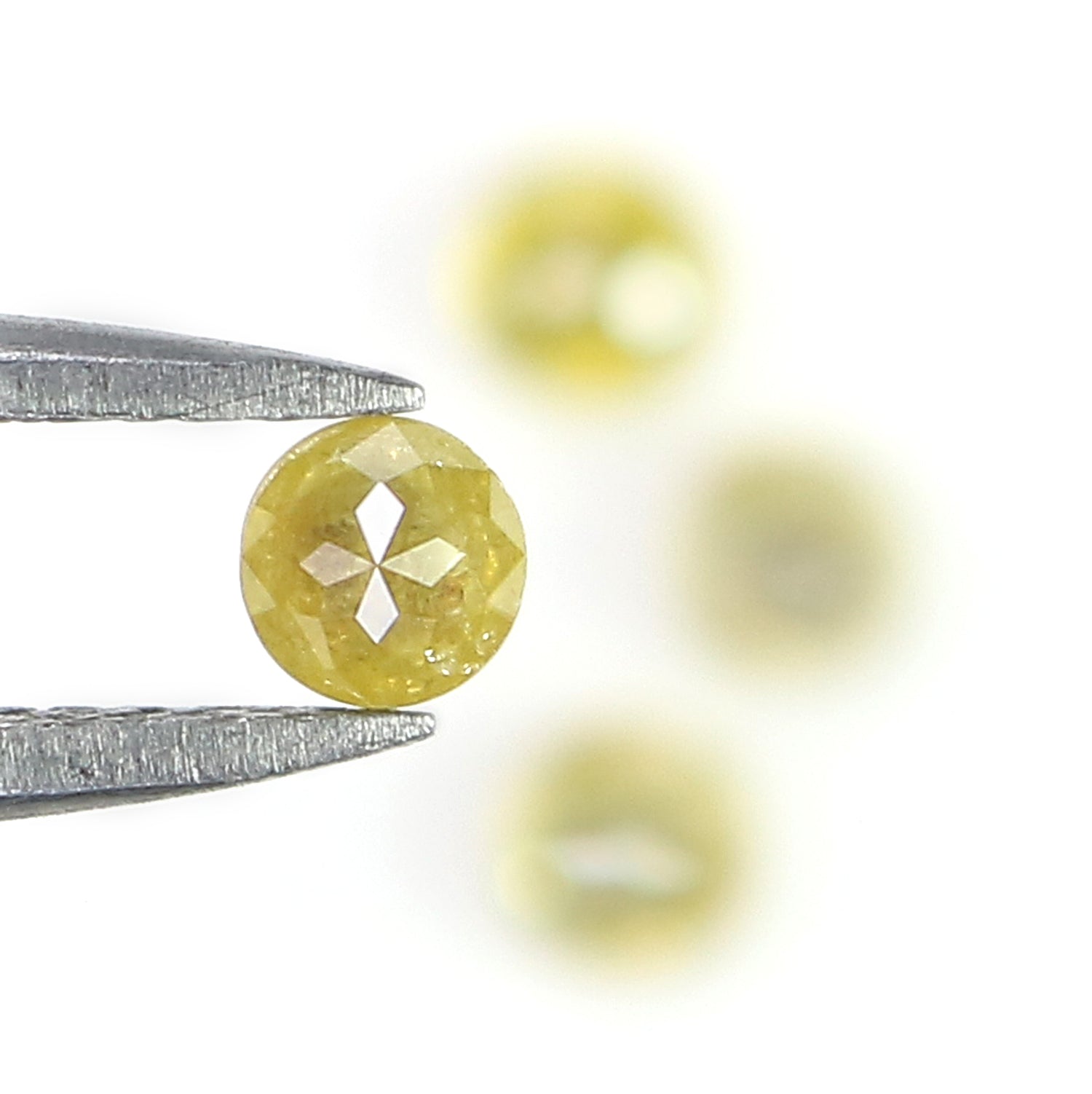 0.73 CT Natural Loose Rose Cut Diamond Yellow Grey Color Round Cut Diamond 3.10 MM Natural Loose Diamond Round Rose Cut Shape Diamond LQ6384