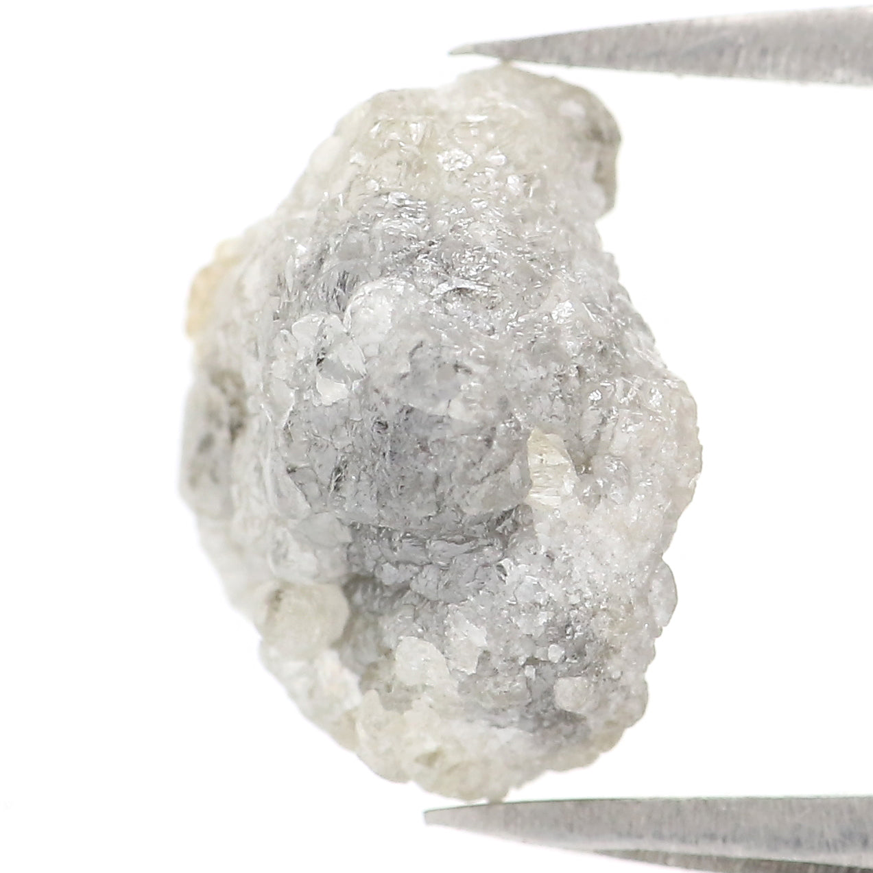 4.11 CT Natural Loose Rough Shape Diamond Grey Color Rough Cut Diamond 10.90 MM Natural Loose Grey Color Rough Irregular Cut Diamond KQ2661