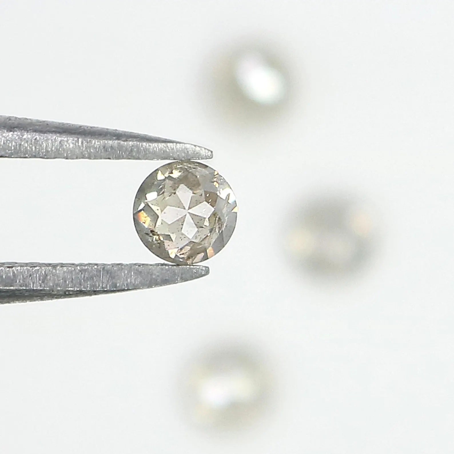 0.95 CT Natural Loose Round Rose Cut Diamond Grey Color Round Shape Diamond 3.55 MM Natural Loose Grey Color Round Rose Cut Diamond NQ2573