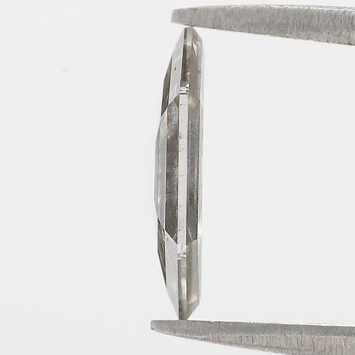 2.09 CT Hexagon Rose Cut Salt And Pepper Lab Grown 10.90 MM Loose Diamond CVD Fancy Black Grey Color Lab Created Antique Cut Diamonds L3568