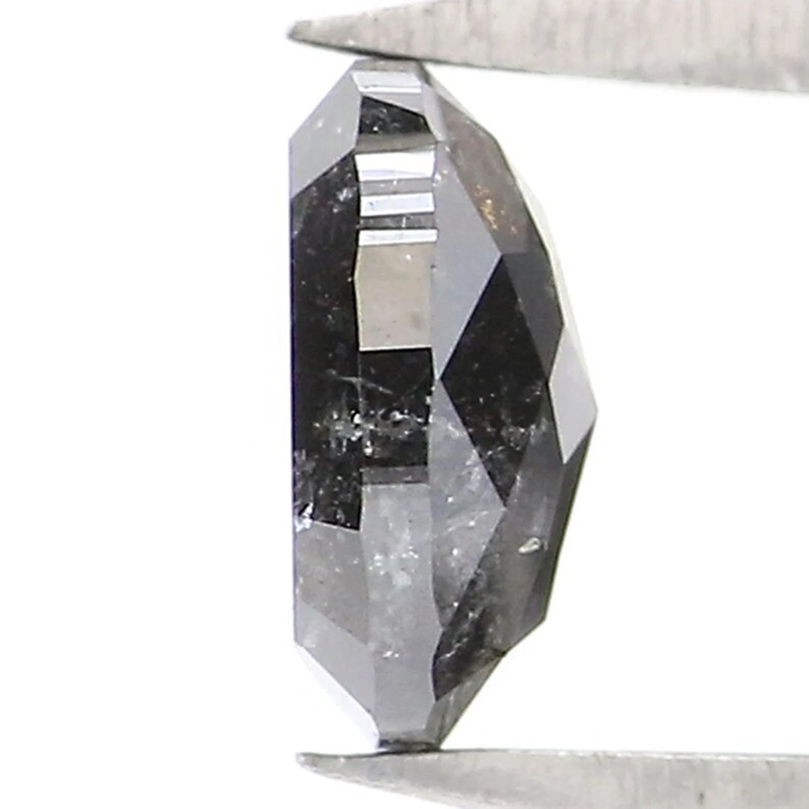 0.60 CT Natural Loose Oval Shape Diamond Salt And Pepper Oval Cut Diamond 5.60 MM Natural Loose Diamond Oval Shape Rose Cut Diamond NQ2053