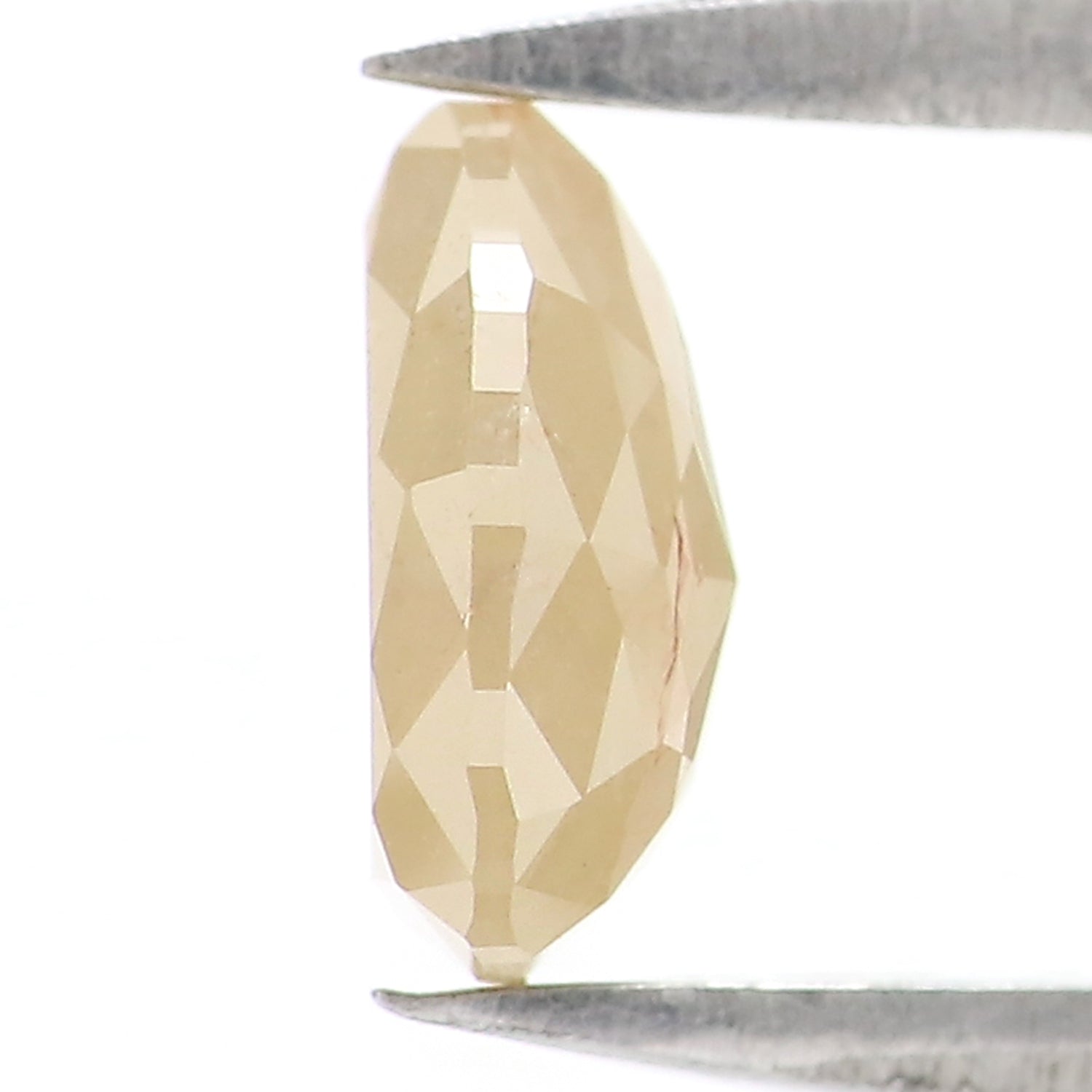 0.81 CT Natural Loose Pear Shape Diamond Yellow Color Pear Cut Diamond 6.55 MM Natural Loose Yellow Color Pear Rose Cut Diamond KQ2682