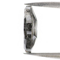 Natural Loose Oval Diamond, Salt And Pepper Oval Diamond, Natural Loose Diamond, Oval Rose Cut Diamond, 2.31 CT Oval Shape Diamond L2937