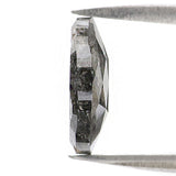 Natural Loose Oval Diamond, Salt And Pepper Oval Diamond, Natural Loose Diamond, Oval Rose Cut Diamond, 2.31 CT Oval Shape Diamond L2937