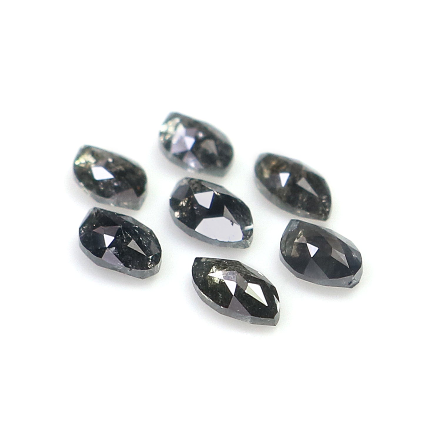 0.94 CT Natural Loose Marquise Shape Diamond Salt And Pepper Marquise Cut Diamond 4.40 MM Natural Black Grey Color Marquise Diamond L2669