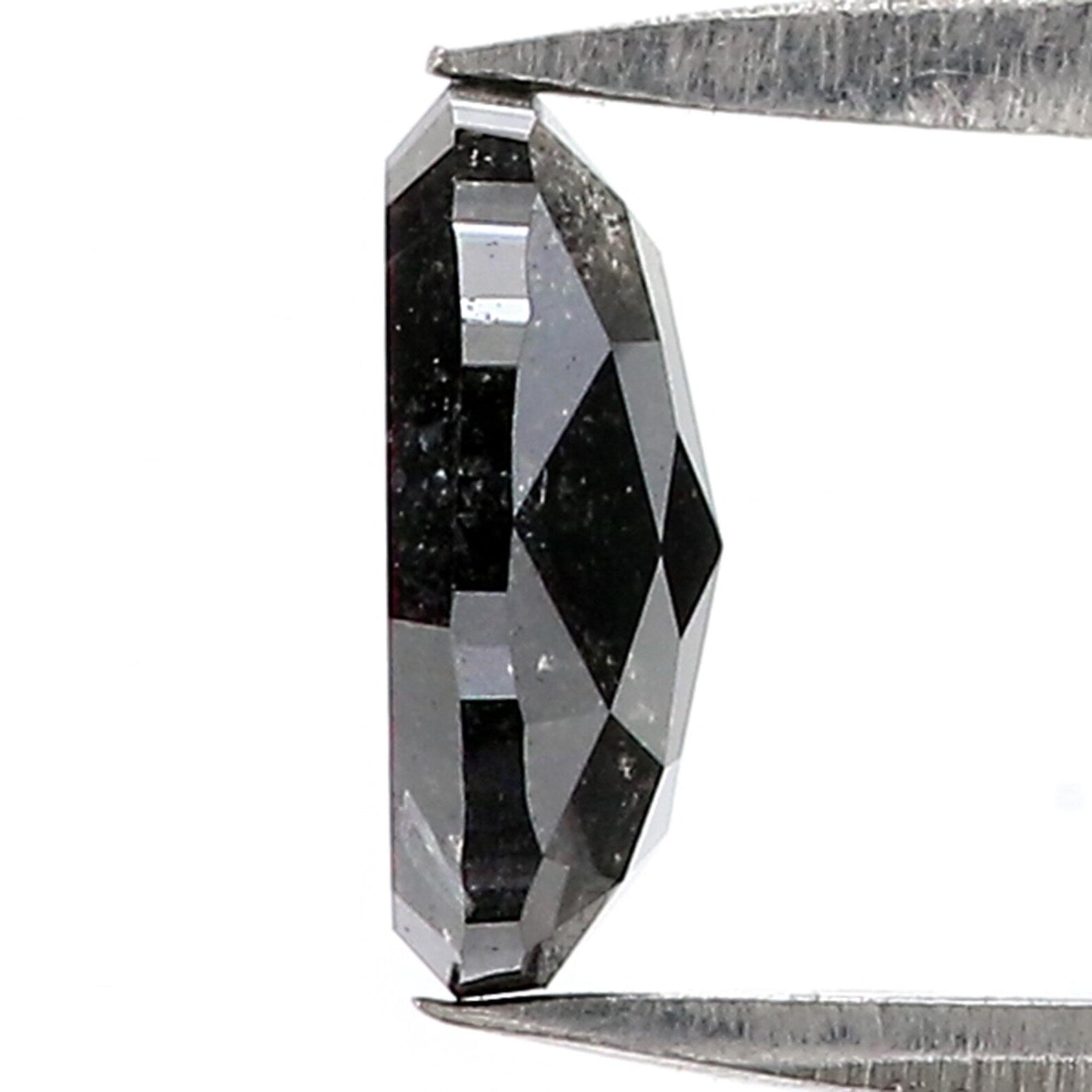 1.06 CT Natural Loose Oval Shape Diamond Salt And Pepper Oval Cut Diamond 7.50 MM Natural Loose Diamond Oval Shape Rose Cut Diamond QN1313
