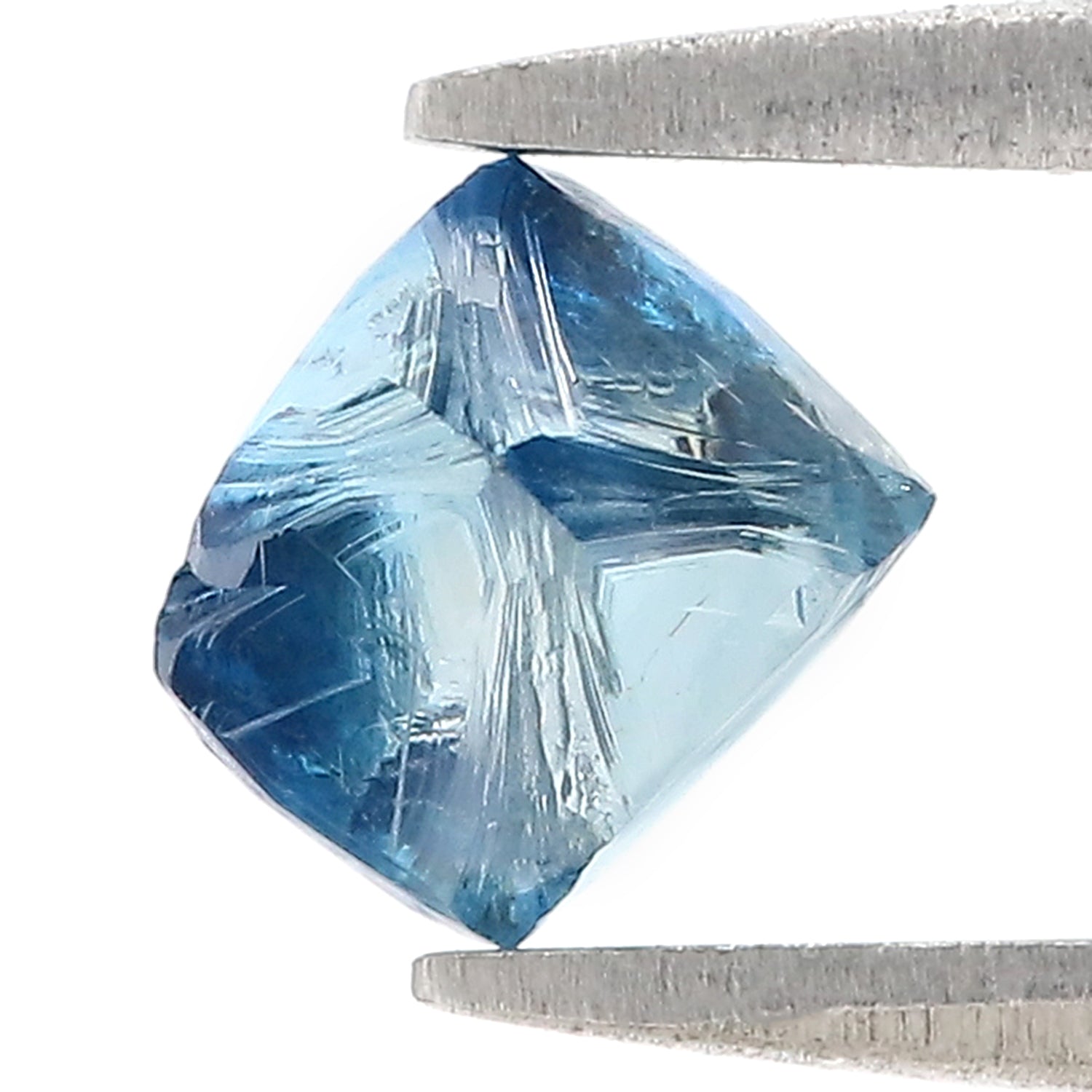 1.33 CT Natural Loose Rough Shape Diamond Blue Color Rough Cut Diamond 6.70 MM Natural Loose Blue Diamond Rough Irregular Cut Diamond L3556