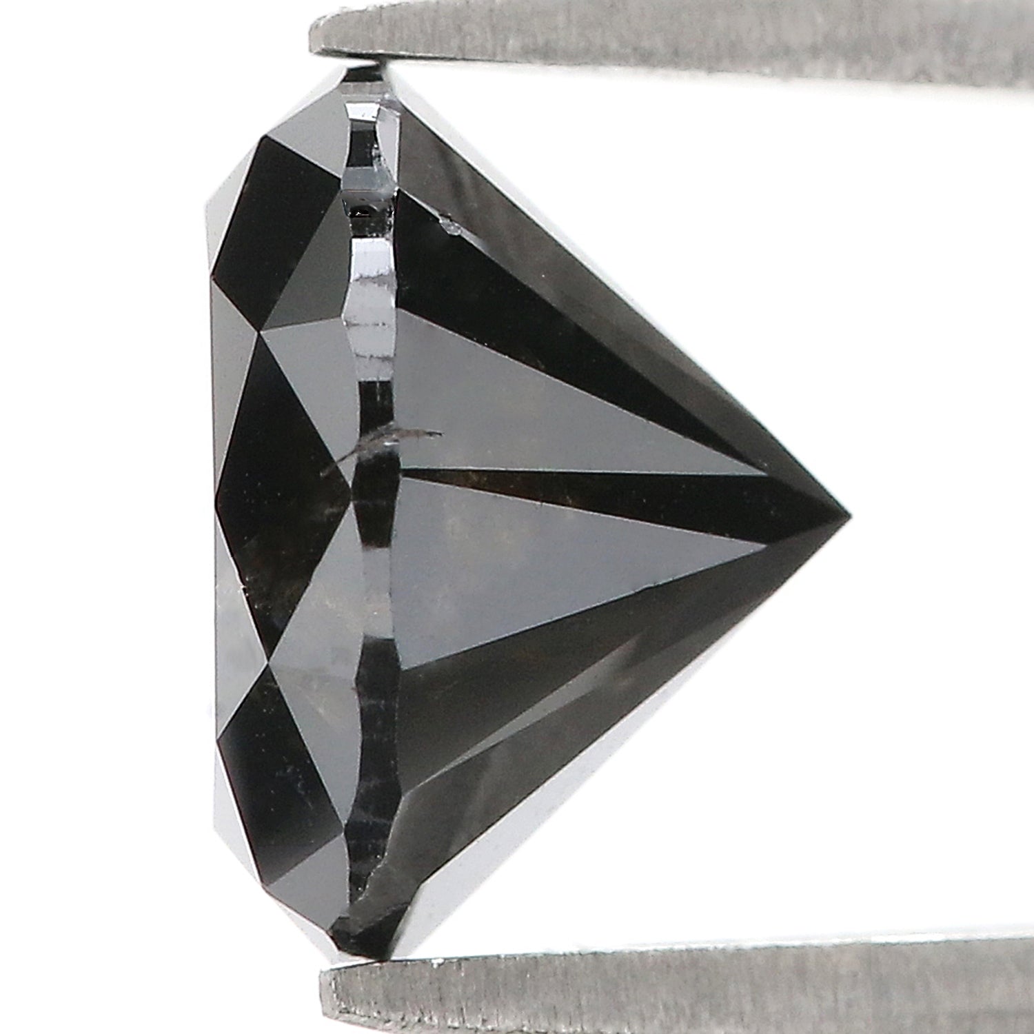 4.23 Ct Natural Loose Round Shape Diamond Black Color Round Cut Diamond 9.65 MM Natural Loose Diamond Round Brilliant Cut Diamond QL9505