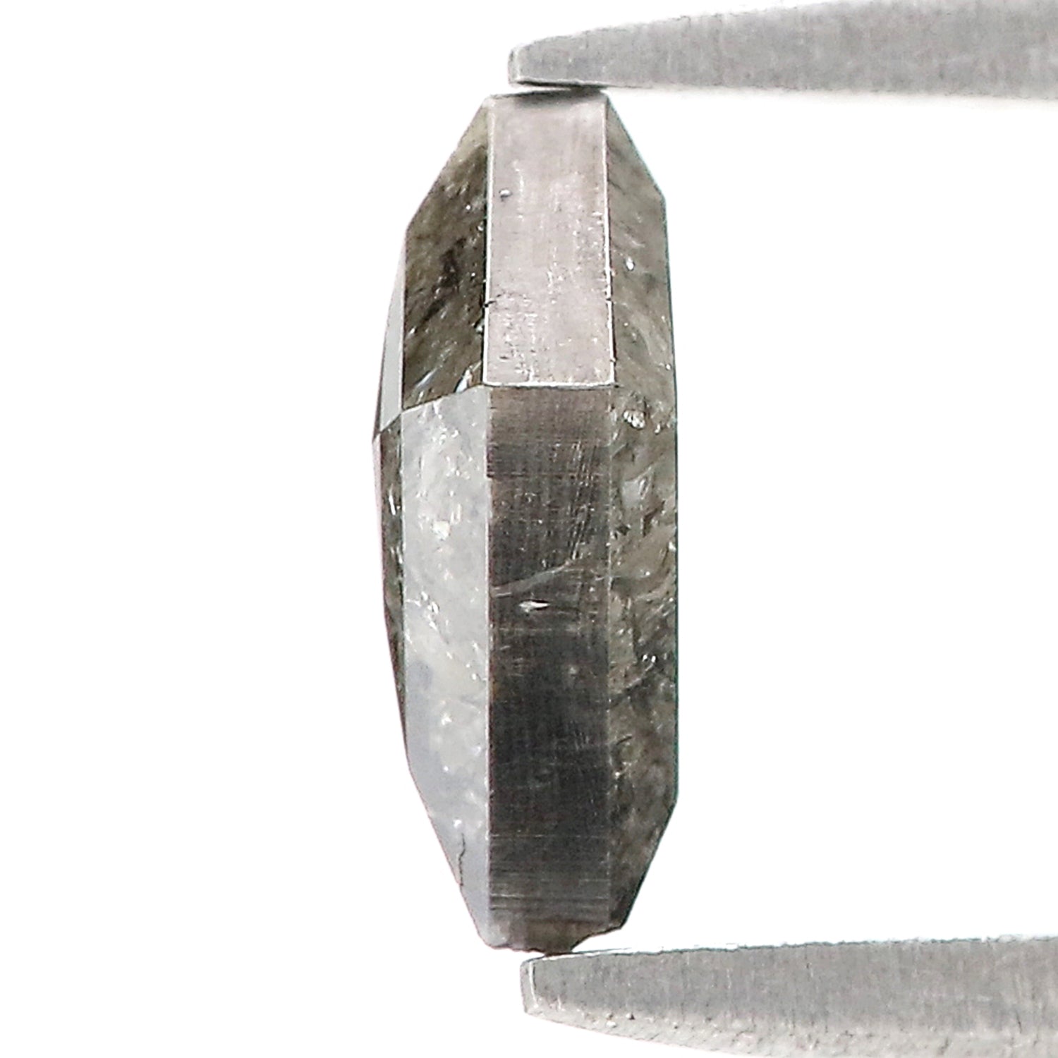 0.90 CT Natural Loose Kite Shape Diamond Salt And Pepper Kite Diamond 7.95 MM Natural Black Grey Color Diamond Kite Rose Cut Diamond N2607