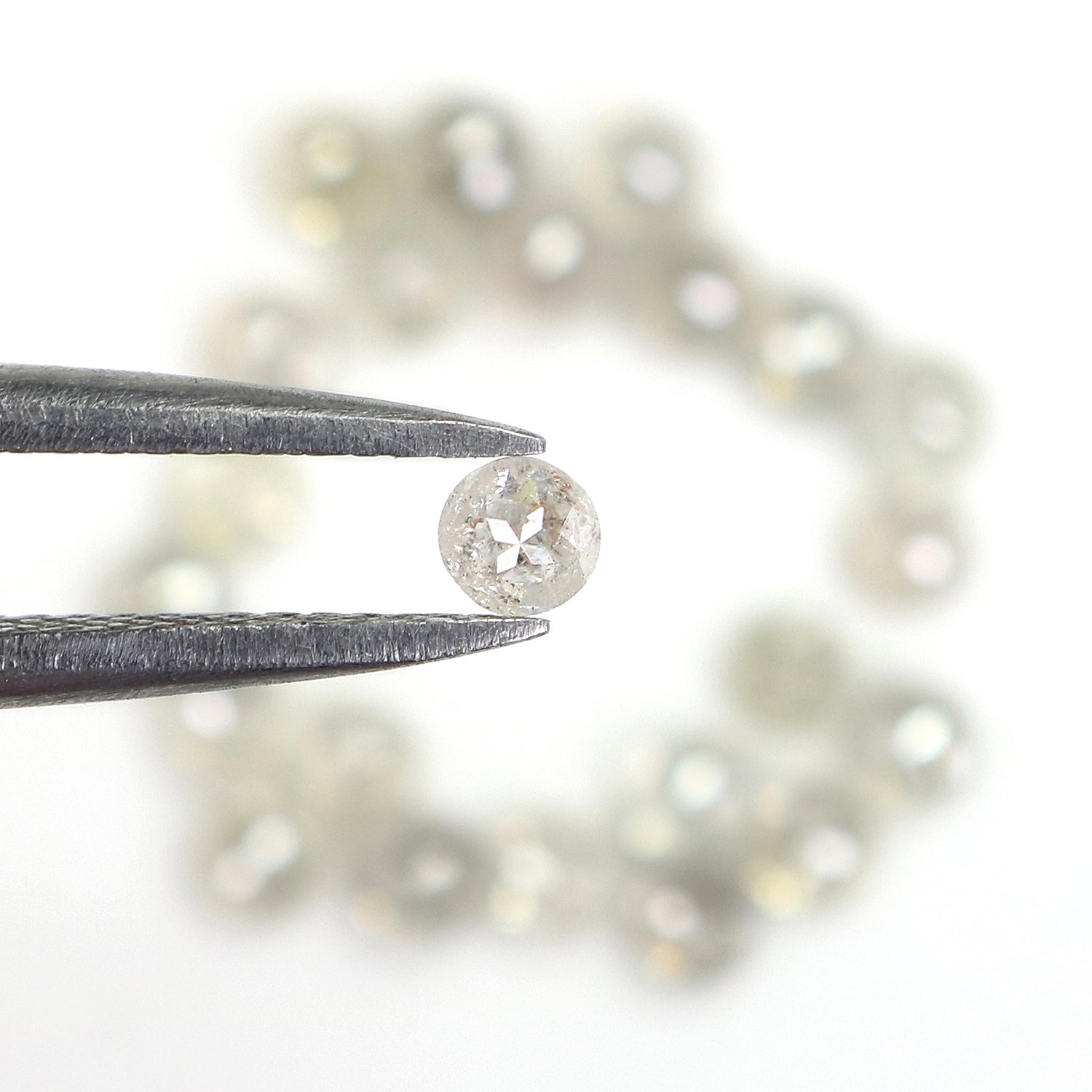 2.56 CT Natural Loose Round Rose Cut Diamond Grey Color Round Shape Diamond 2.70 MM Natural Loose Grey Color Round Rose Cut Diamond LQ5127