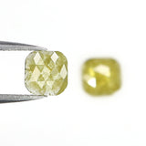 Natural Loose Cushion Pair Diamond, Yellow Color Diamond, Natural Loose Diamond, Cushion Cut Diamond, 1.24 CT Cushion Cut Pair Diamond L2988