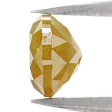 Natural Loose Round Diamond, Yellow Color Rose Cut Diamond, Natural Loose Diamond, Round Rose Cut Diamond, 1.08 CT Round Shape Diamond L9973