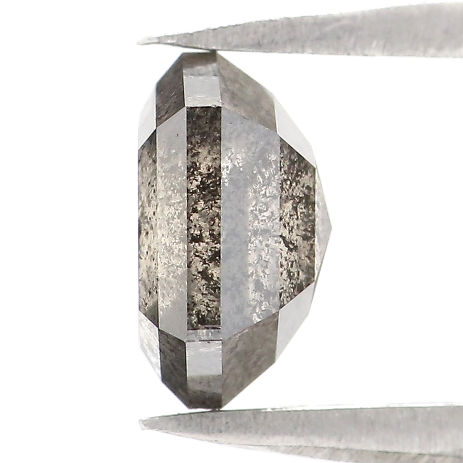 1.38 CT Natural Loose Hexagon Cut Diamond Salt And Pepper Hexagon Diamond 7.10 MM Natural Loose Black Grey Color Hexagon Cut Diamond LQ2997