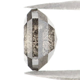Natural Loose Hexagon Diamond, Salt And Pepper Hexagon Diamond, Natural Loose Diamond, Hexagon Rose Cut Diamond, 1.38 CT Hexagon Shape L2997