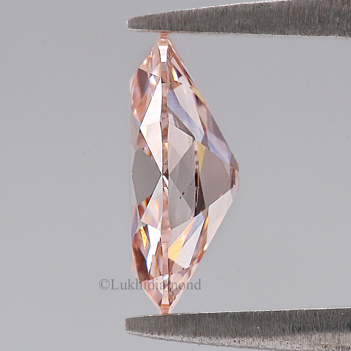 1.57 CT IGI Certified Oval Old European Cut Diamond Fancy Vivid Pink Color VS1 Clarity Diamond Lab Grown Diamond Lab Created Diamond L3575