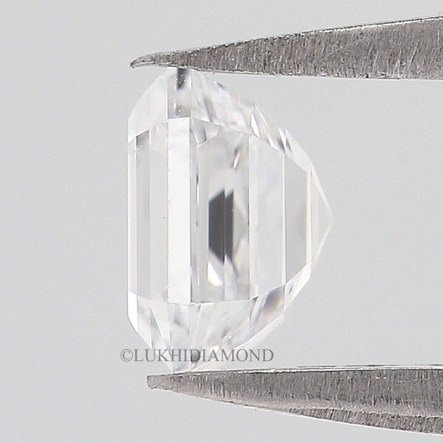 IGI Certified 1 Ct, 1.5 Ct, 2 Ct, 2.5 Ct, 3 Ct Asscher Brilliant Cut E/F Color VS Clarity Lab Grown Diamond Lab Created Loose Diamond Q114
