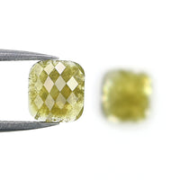 Natural Loose Cushion Pair Diamond, Yellow Color Diamond, Natural Loose Diamond, Cushion Cut Diamond, 2.01 CT Cushion Cut Pair Diamond L2993