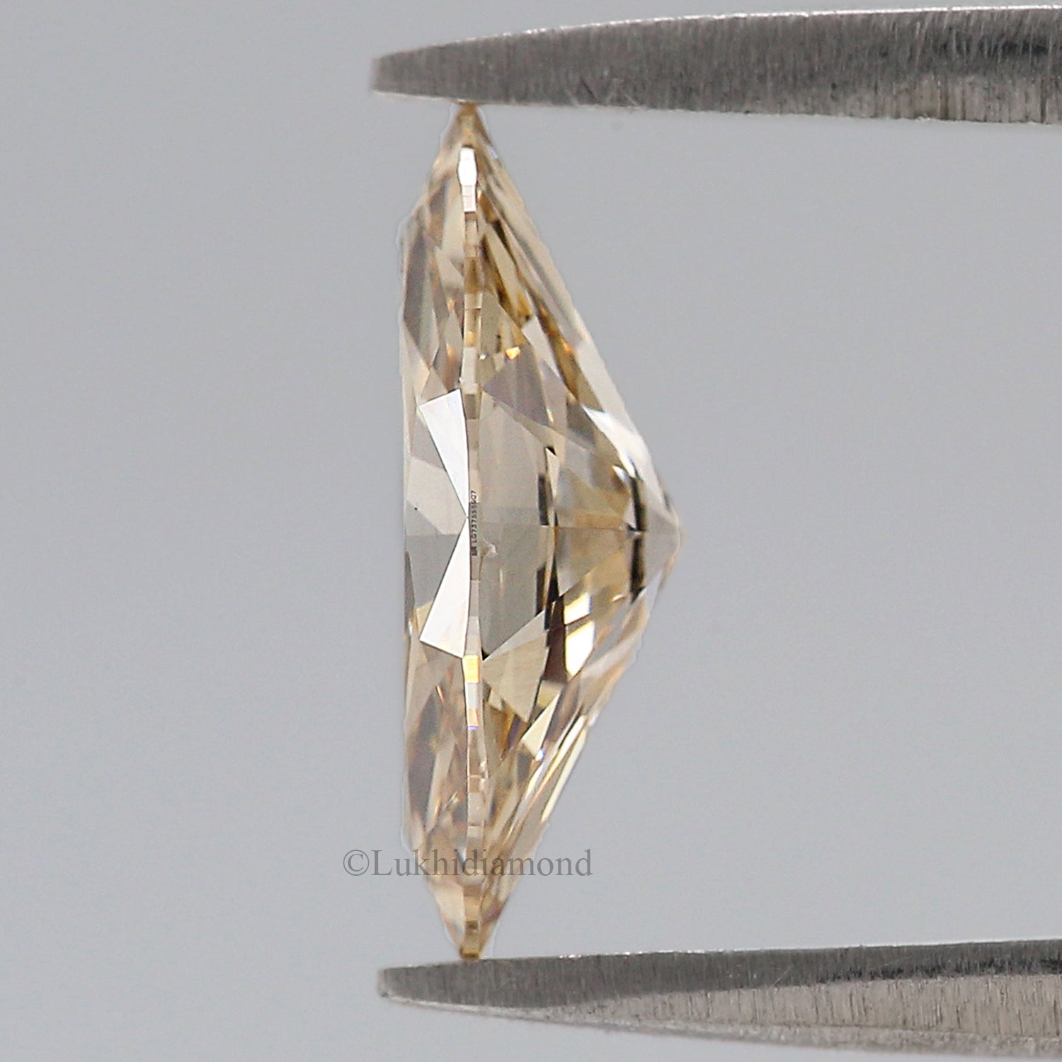 1.25 CT IGI Certified Marquise Brilliant Cut Fancy Brownish Yellow Color VVS2 Clarity Lab Grown CVD Diamond Lab Created Diamond L3452