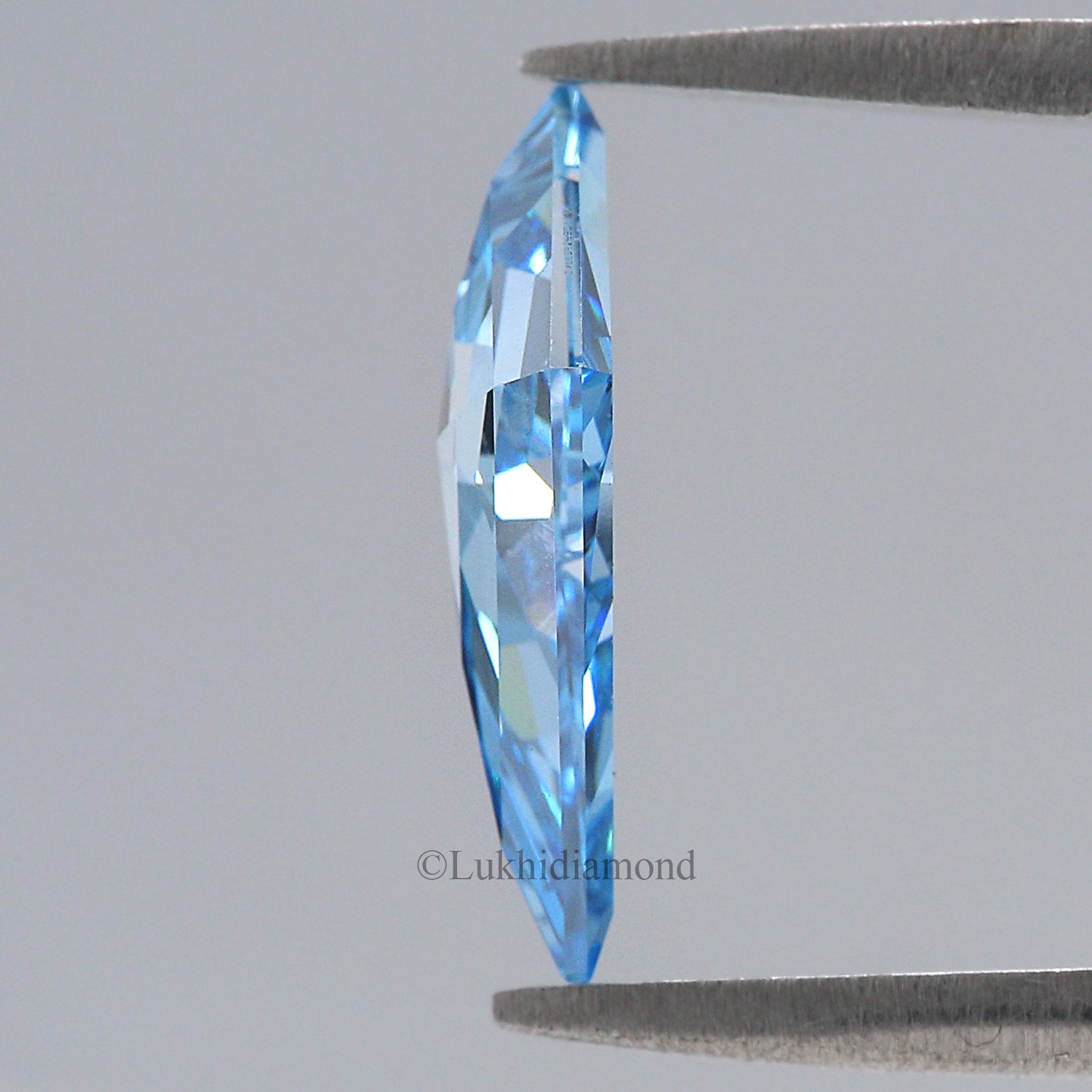 1.91 CT IGI Certified Kite Step Cut Diamond Fancy Intense Blue Color VS2 Clarity Lab Grown Diamond Lab Created Kite Cut CVD Diamond L3284