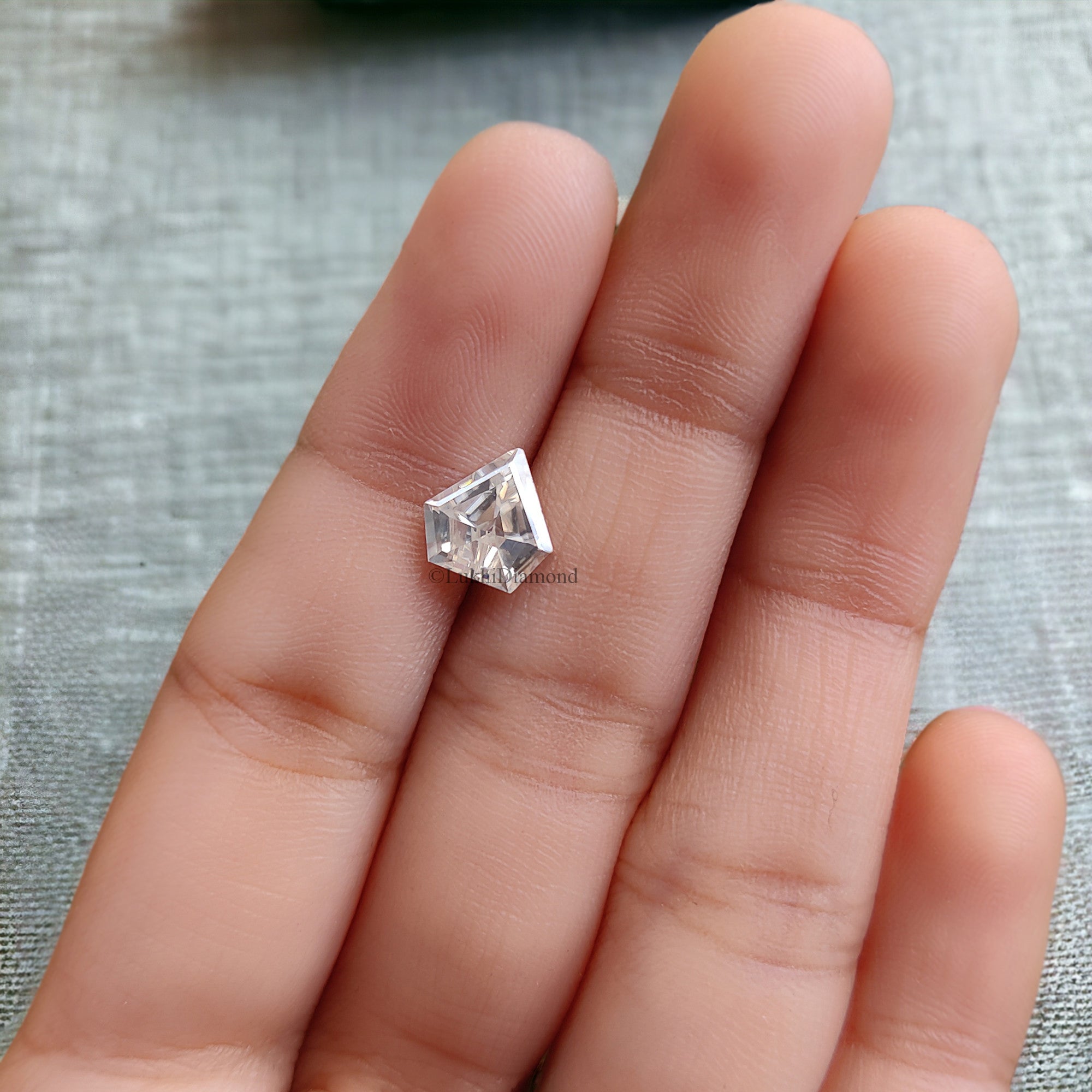 Shield Brilliant Cut Loose White Moissanite Stone 1.0 To 5.0 CT Vintage Antique Handcrafted Eye Clean Moissanite Engagement Gift Ring Q145