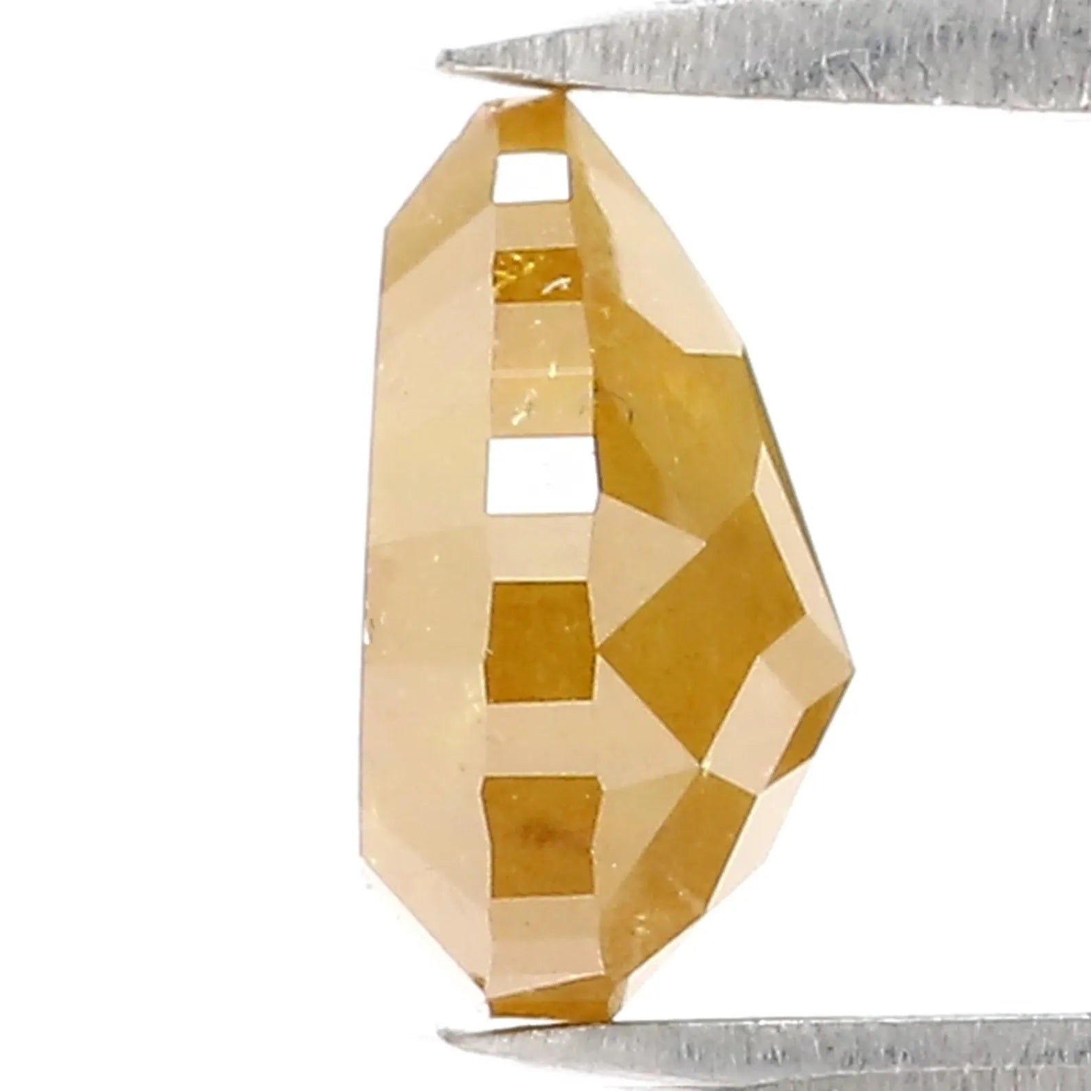 1.92 Ct Natural Loose Pear Shape Diamond Yellow Color Pear Cut Diamond 8.50 MM Natural Diamond Yellow Color Pear Rose Cut Diamond QN9131