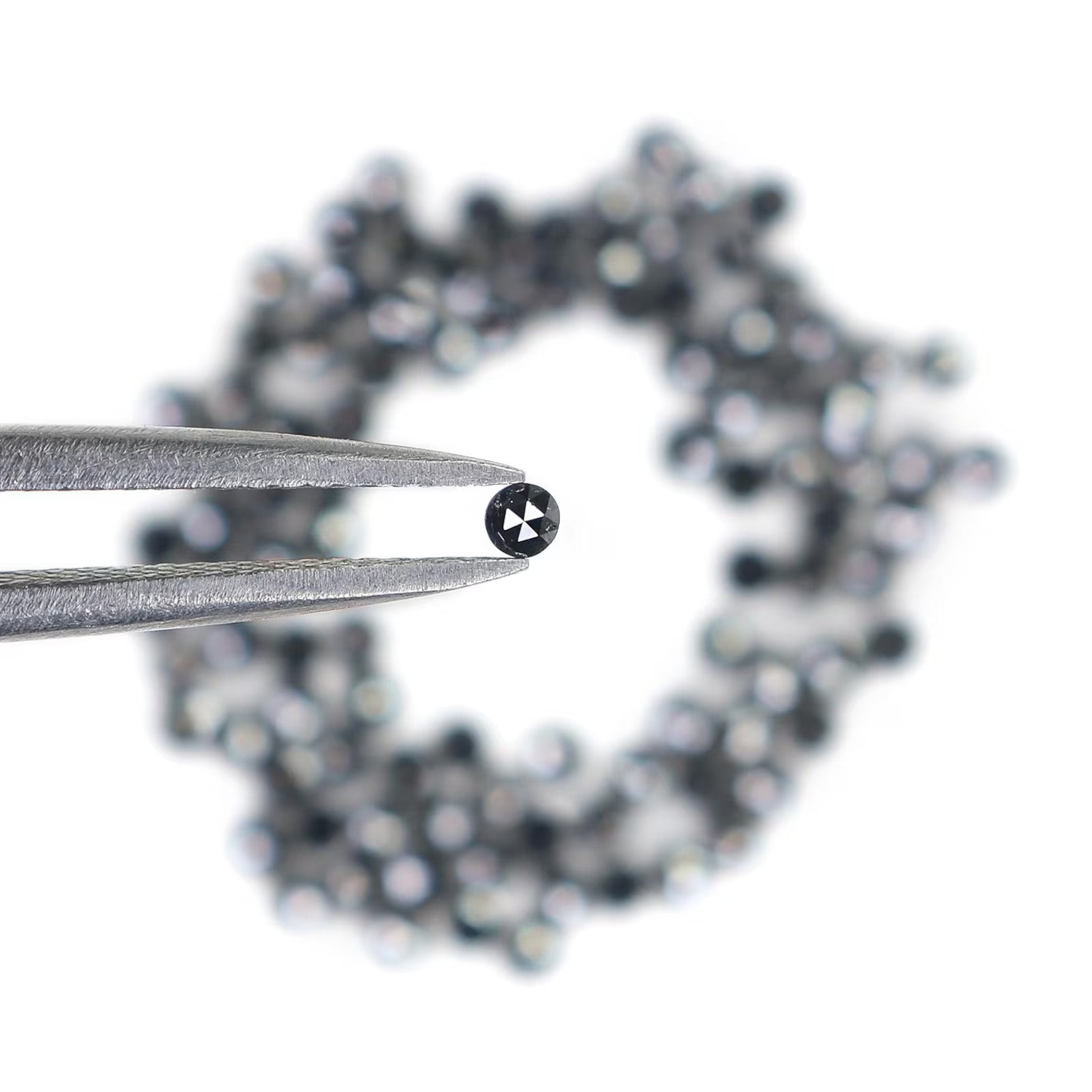 2.52 CT Natural Loose Round Shape Diamond Black Color Round Diamond 1.80 MM Natural Loose Diamond Black Color Round Rose Cut Diamond NQ1815