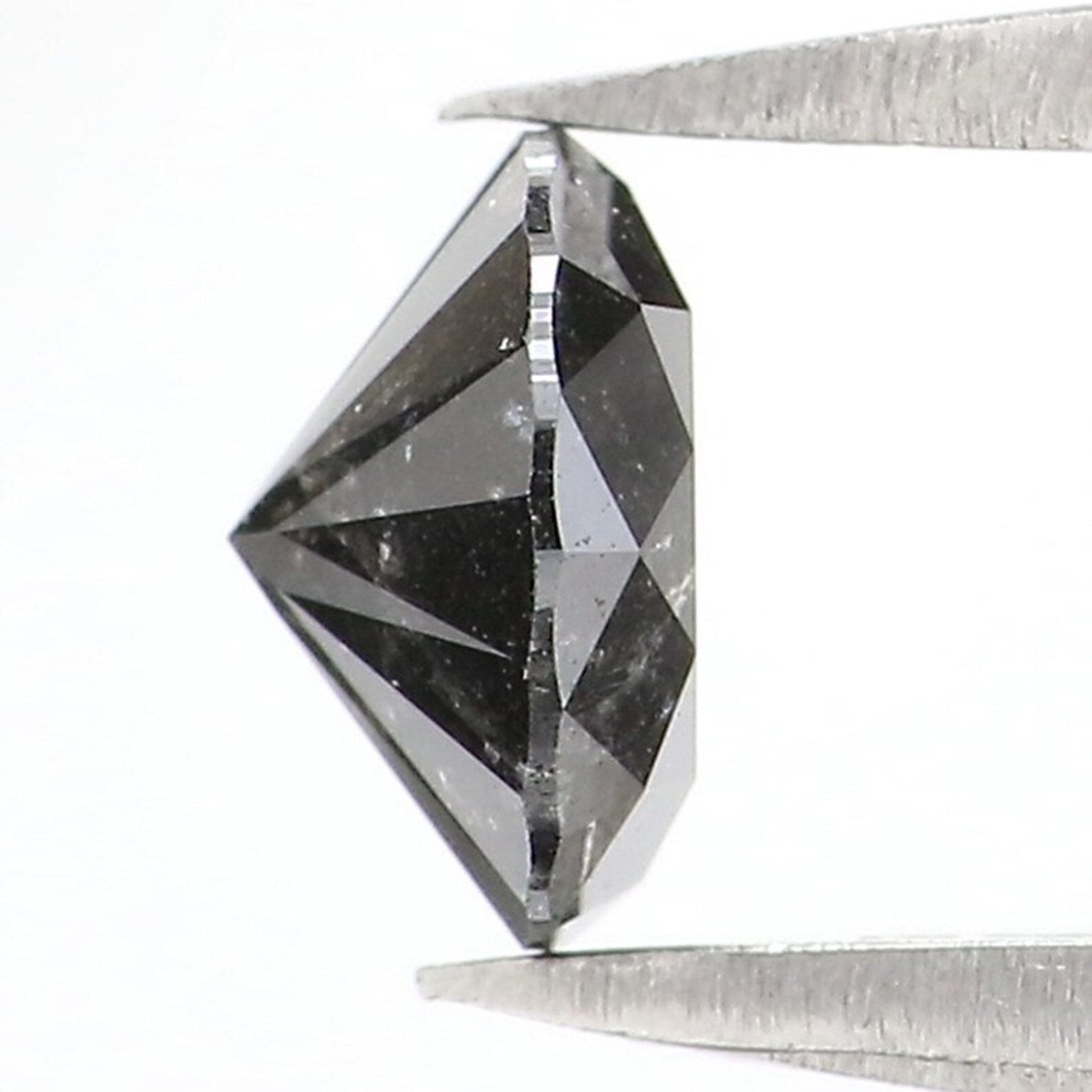 0.71 CT Natural Loose Round Brilliant Cut Diamond Salt And Pepper Round Cut Diamond 5.70 MM Natural Black Grey Round Shape Diamond NQ1045