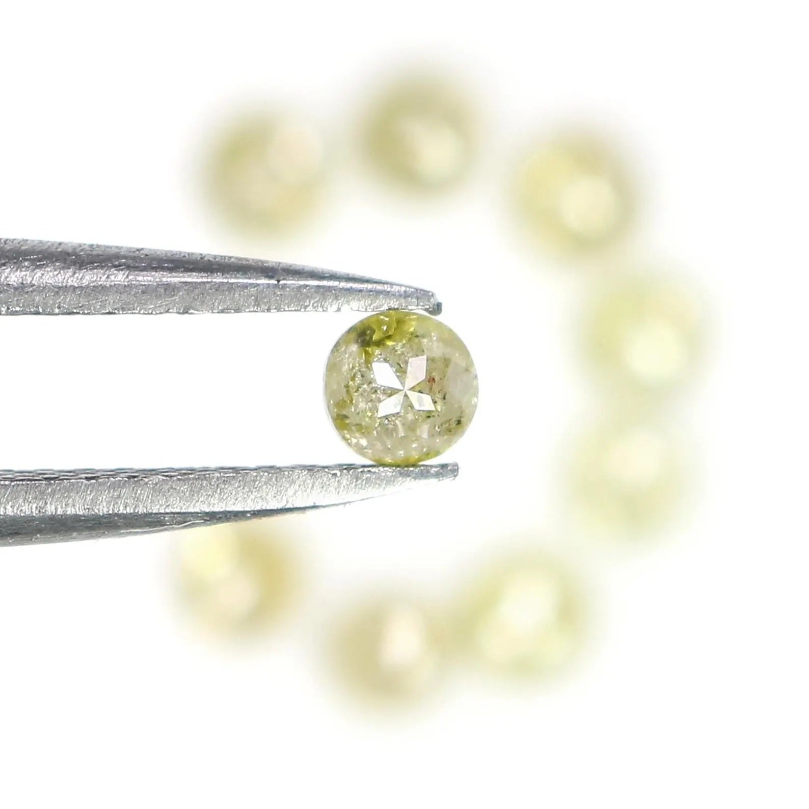 1.28 CT Natural Loose Round Shape Diamond Yellow Color Round Cut Diamond 3.00 MM Natural Loose Yellow Color Round Rose Cut Diamond NQ1727