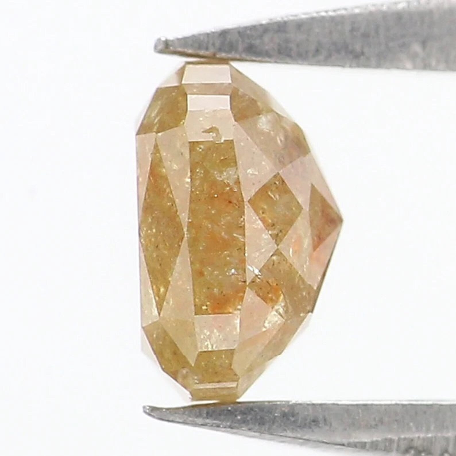0.55 CT Natural Loose Cushion Shape Diamond Yellow Color Cushion Cut Diamond 4.95 MM Natural Yellow Color Cushion Rose Cut Diamond NQ7687