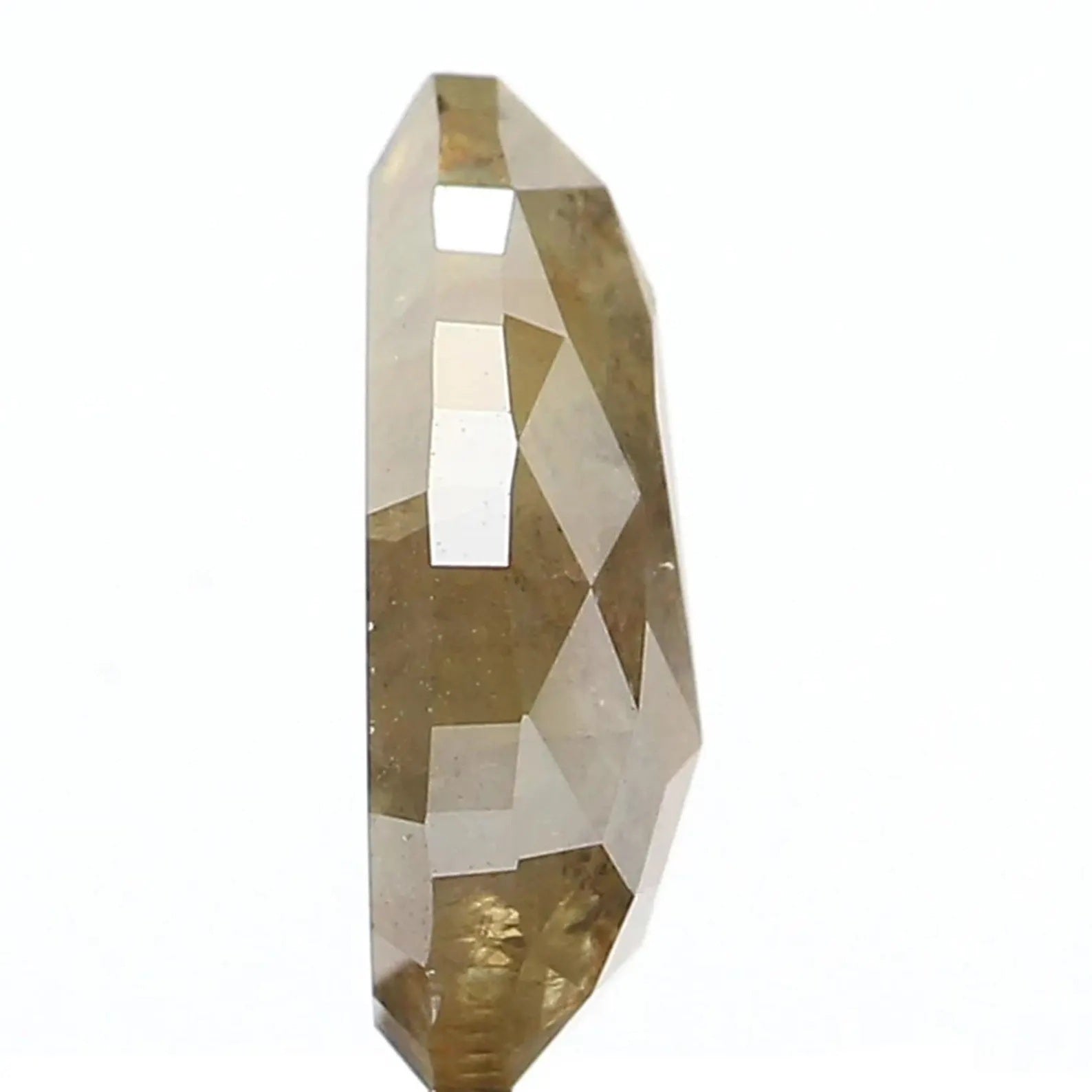 0.98 Ct Natural Loose Pear Shape Diamond Yellow Color Pear Diamond 8.20 MM Natural Loose Green Diamond Color Pear Rose Cut Diamond NQ1077