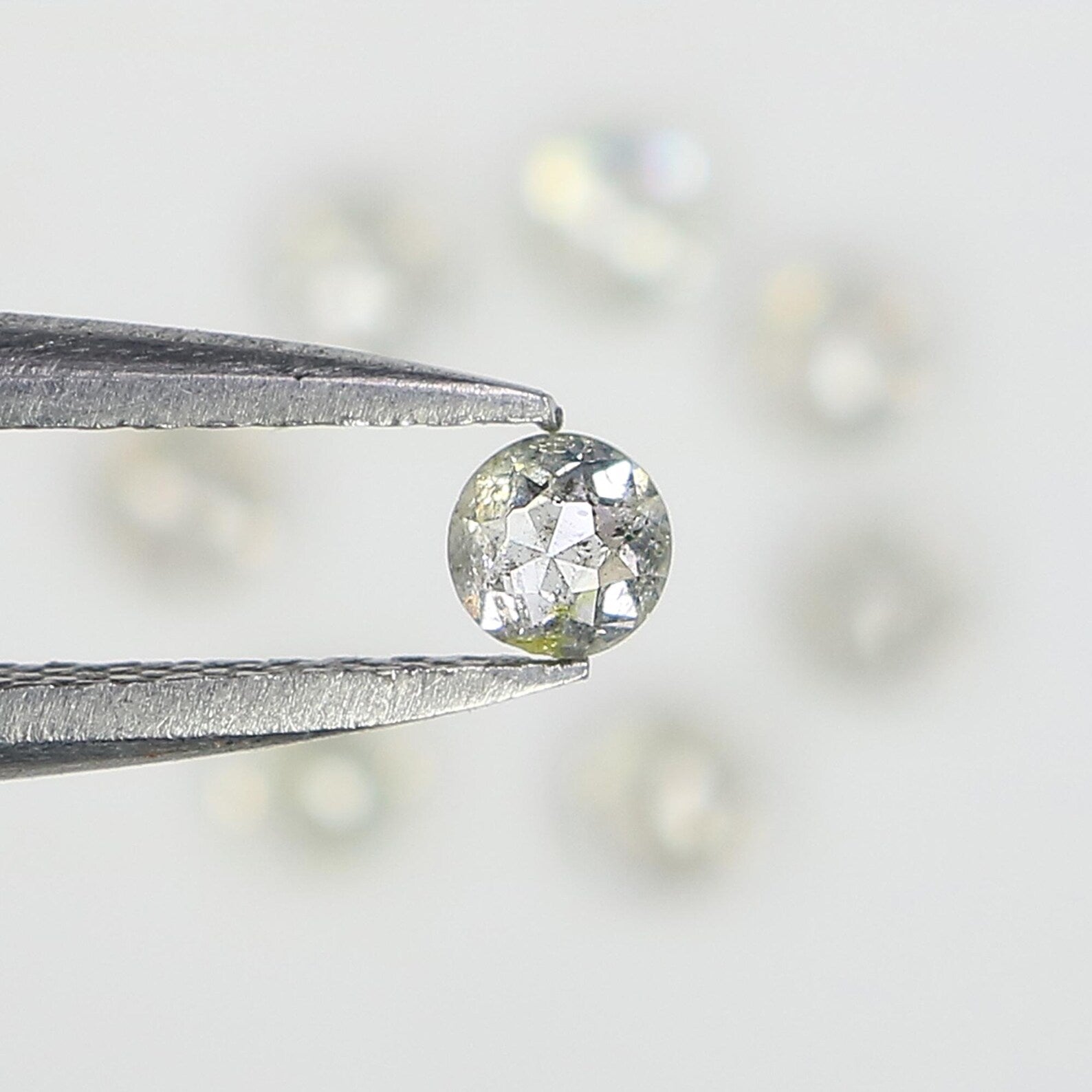 0.97 CT Natural Loose Round Shape Diamond Grey Color Round Diamond 2.80 MM Natural Loose Diamond Grey Color Round Rose Cut Diamond NQ2558