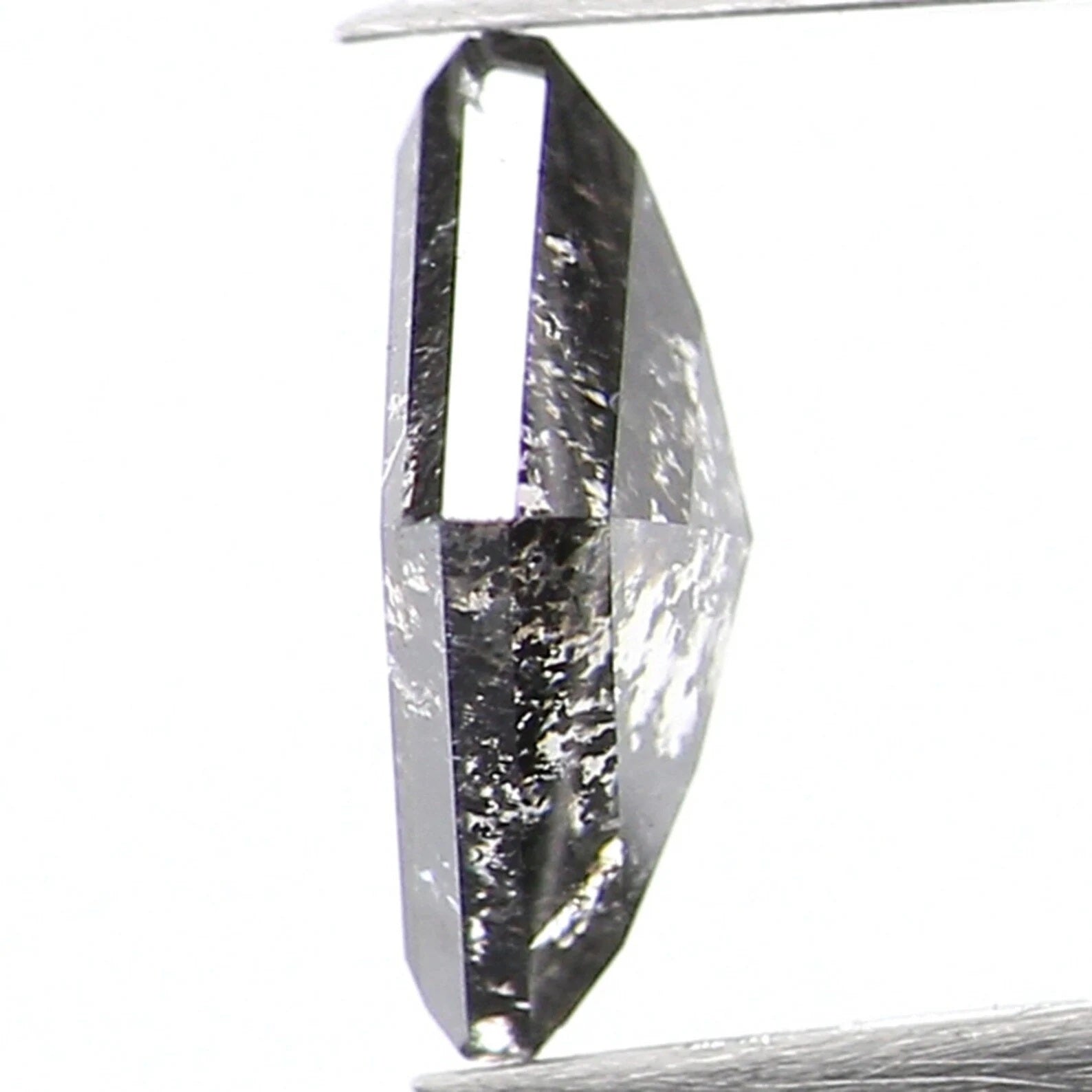 0.70 CT Natural Loose Kite Shape Diamond Salt And Pepper Kite Diamond 7.10 MM Natural Loose Black Grey Color Kite Rose Cut Diamond QN930